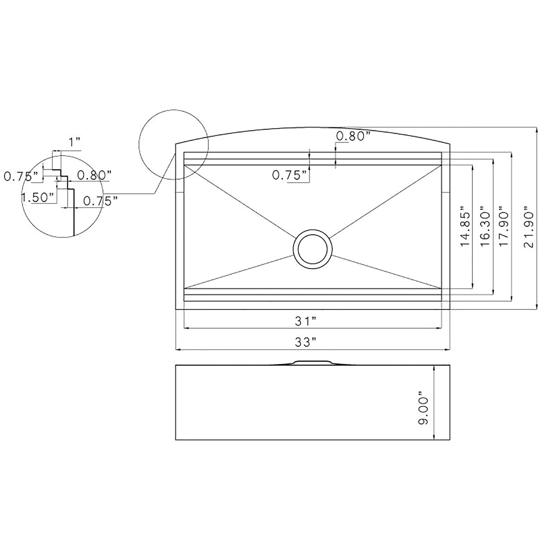 AKDY KS0239 Kitchen-Sinks - View #9