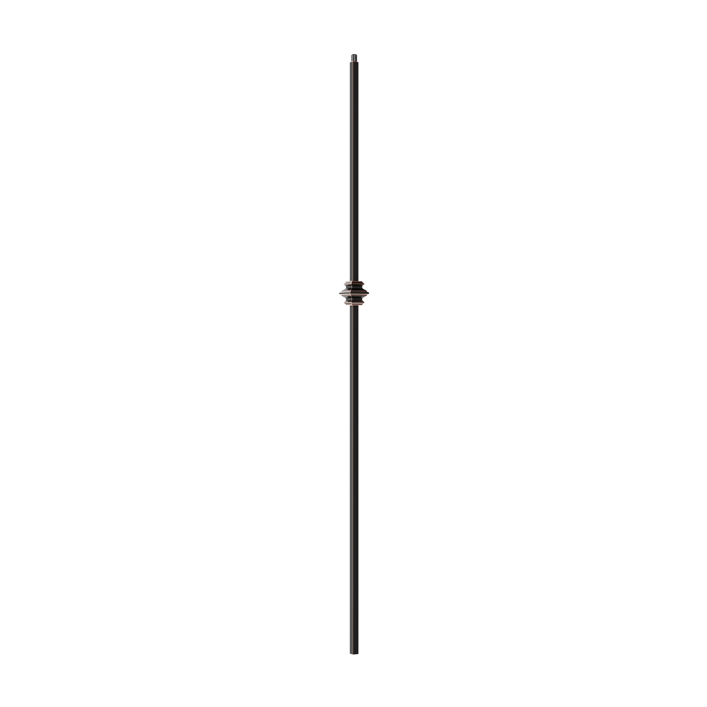 Crown Heritage 4583701RC44 44-in x 1.625-in Rubbed Copper Steel Pin Top Single Knuckle Stair Baluster