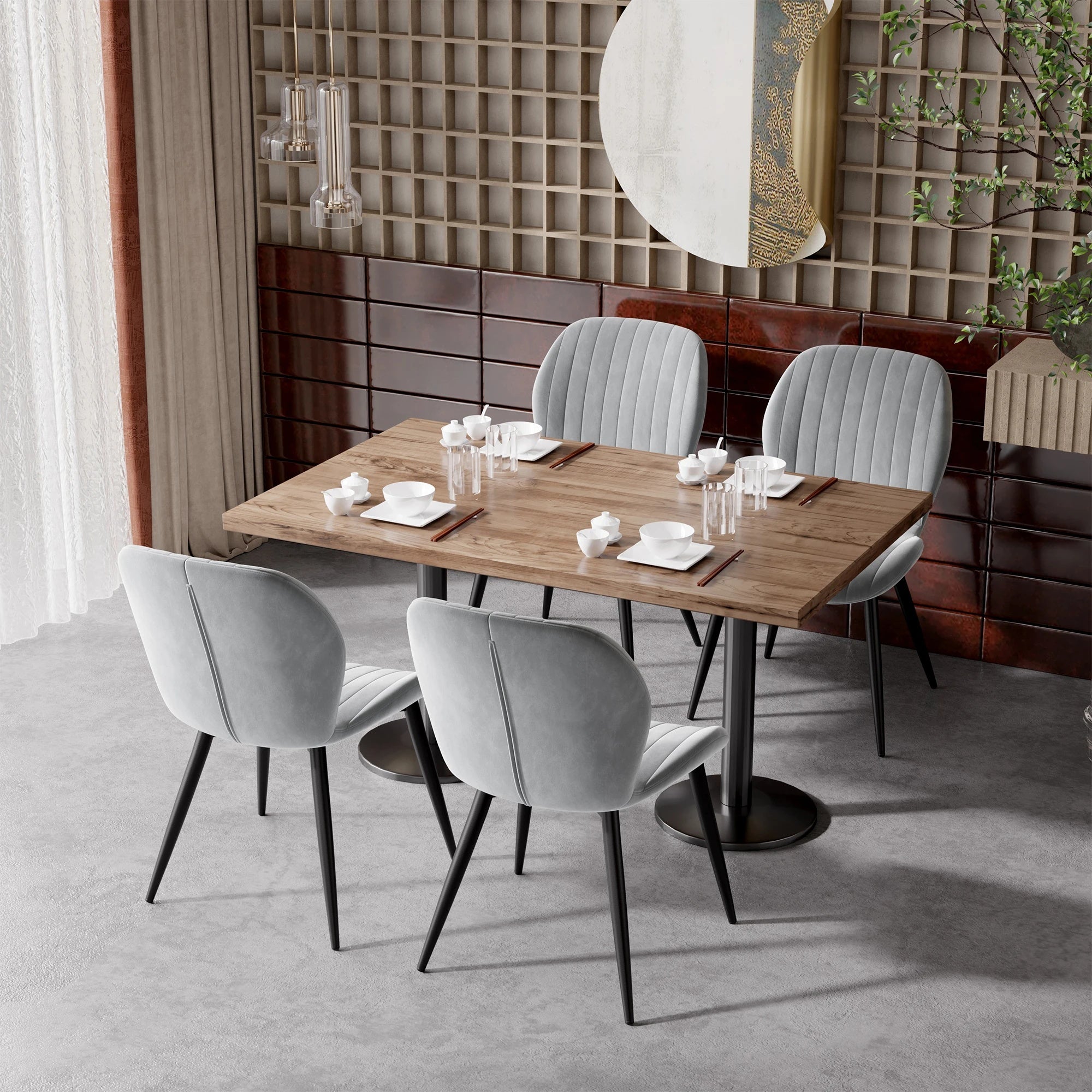 Envelor FU01120GR-4 Dining-Chairs - View #4