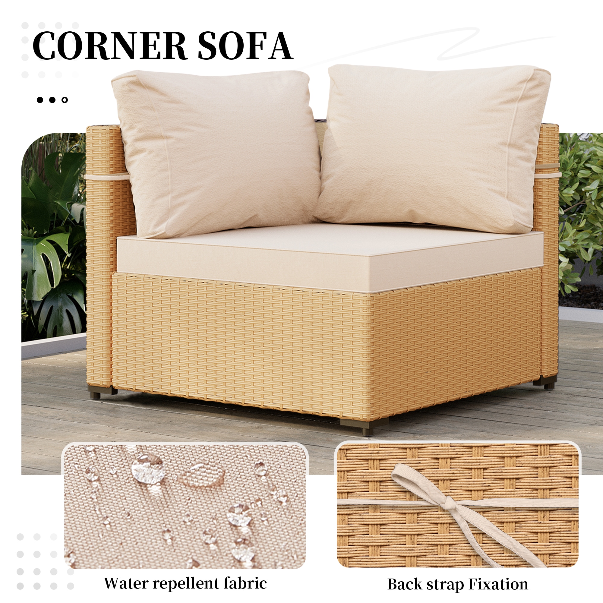 UPHA PL-2CZ-56TPBR-H1 Patio-Conversation-Sets - View #5