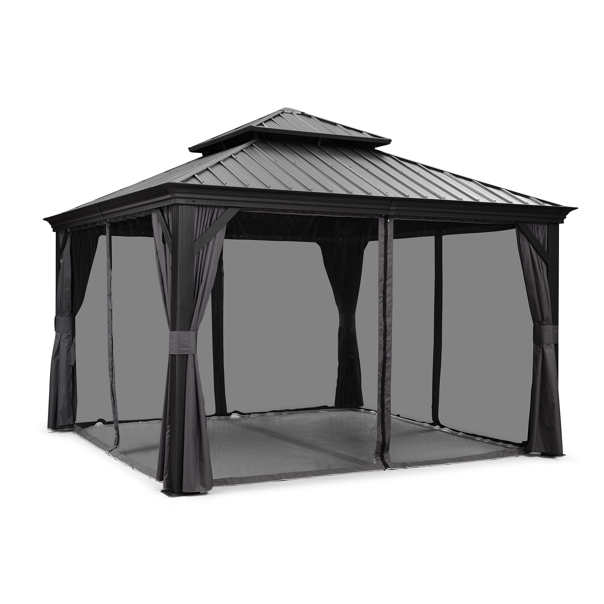 PURPLE LEAF LS04GHTG1212 Wood-Resin-Gazebos - View #2