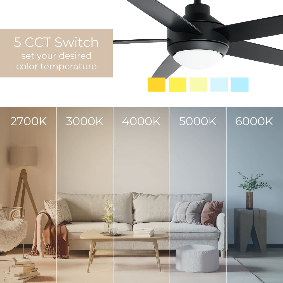 East Grove Home E-FR-102452L-BK Ceiling-Fans - View #7