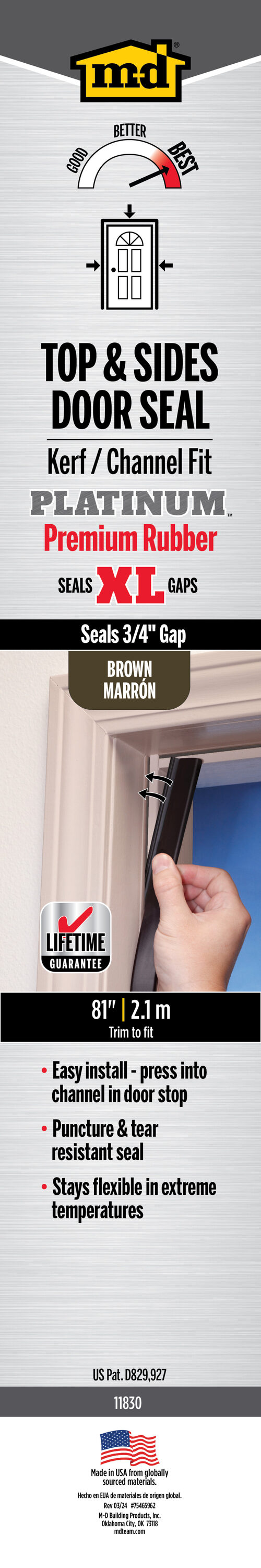 M-D 11830 weatherstriping - View #6