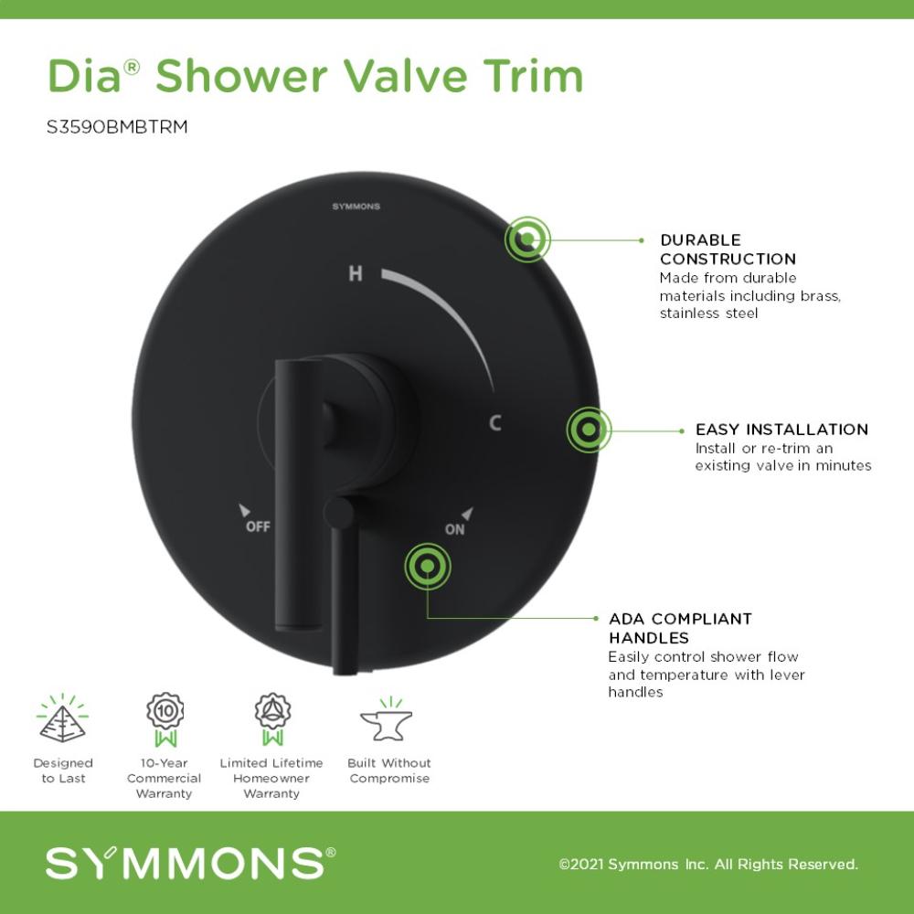 Symmons 3590BMBTRM Shower-Handles - View #3
