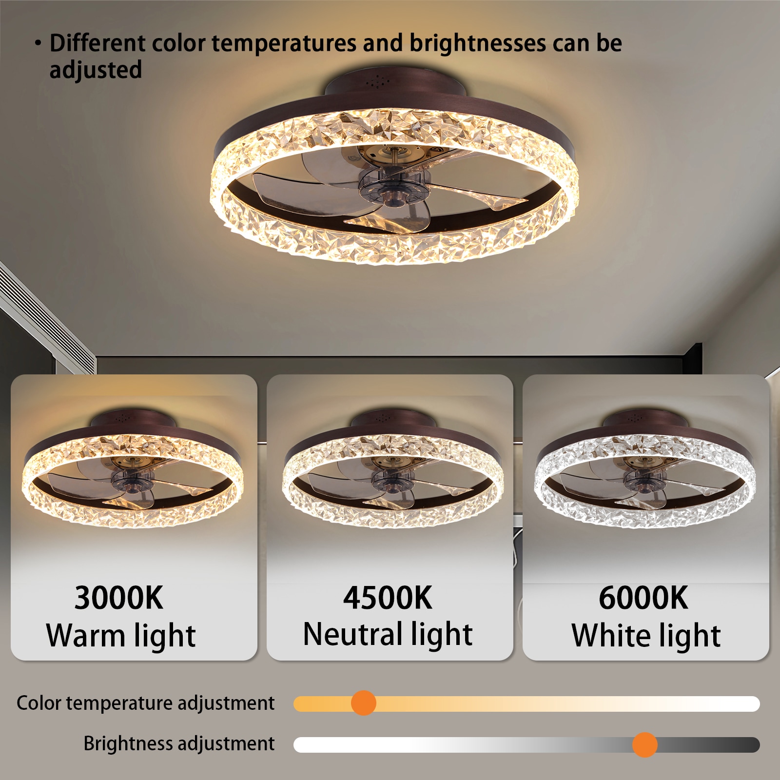 WELLFOR AMHEM-03BK Ceiling-Fans - View #3
