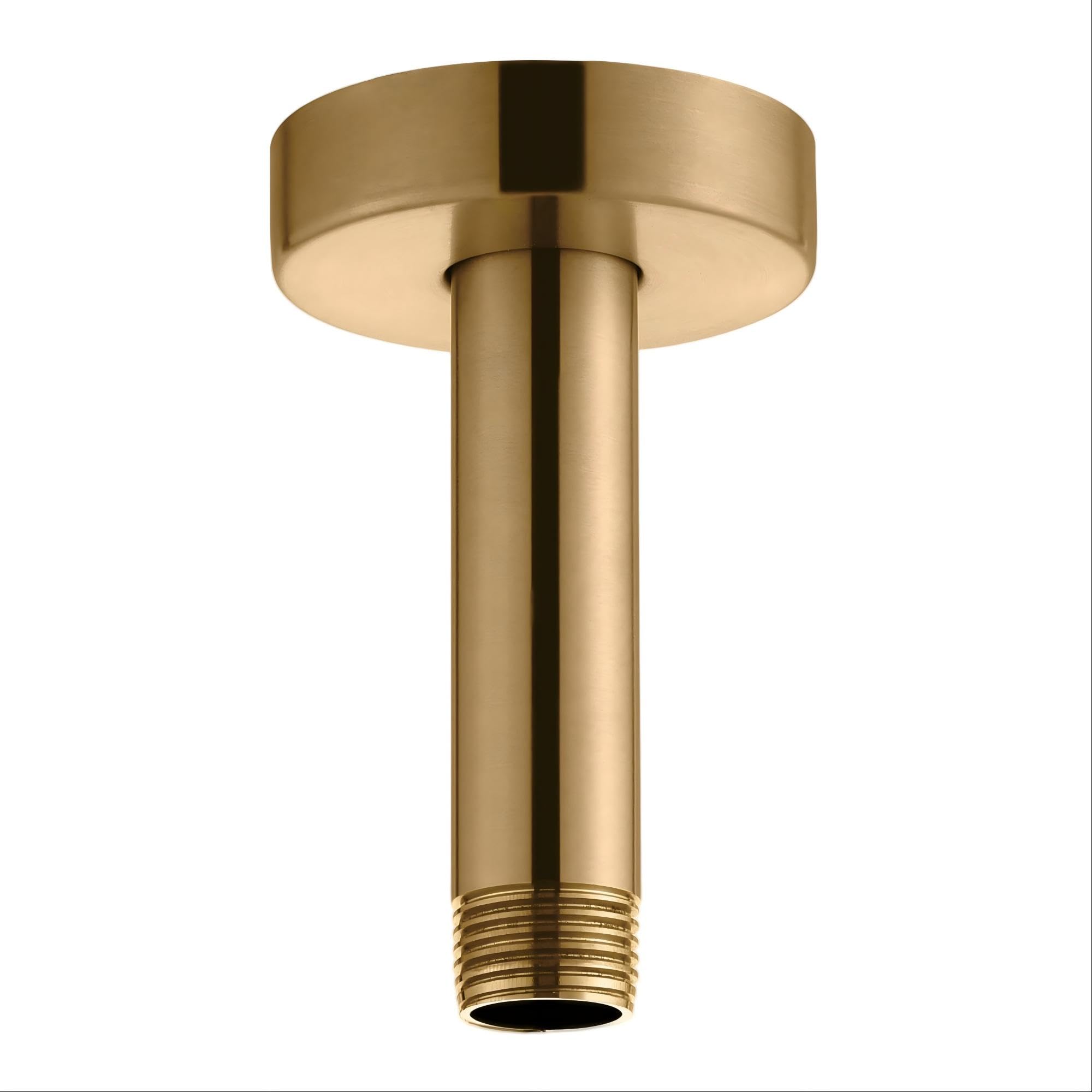 Aoibox  4 in Ceiling Mount Shower Arm and Flange for Rainfall Shower Systems Champagne Bronze Solid 304 Steel