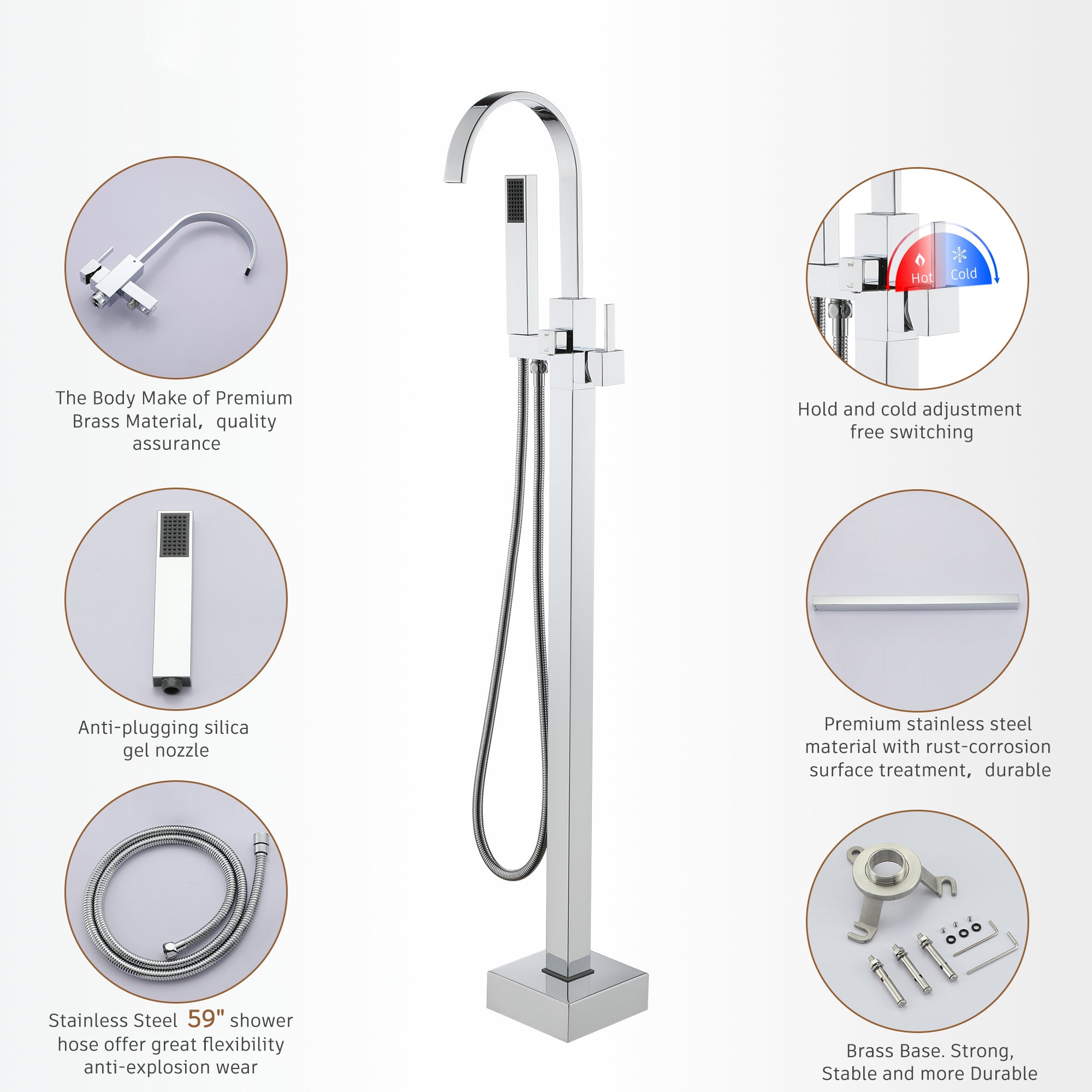 Boyel Living BL15CP Roman-Tub-Faucets - View #11