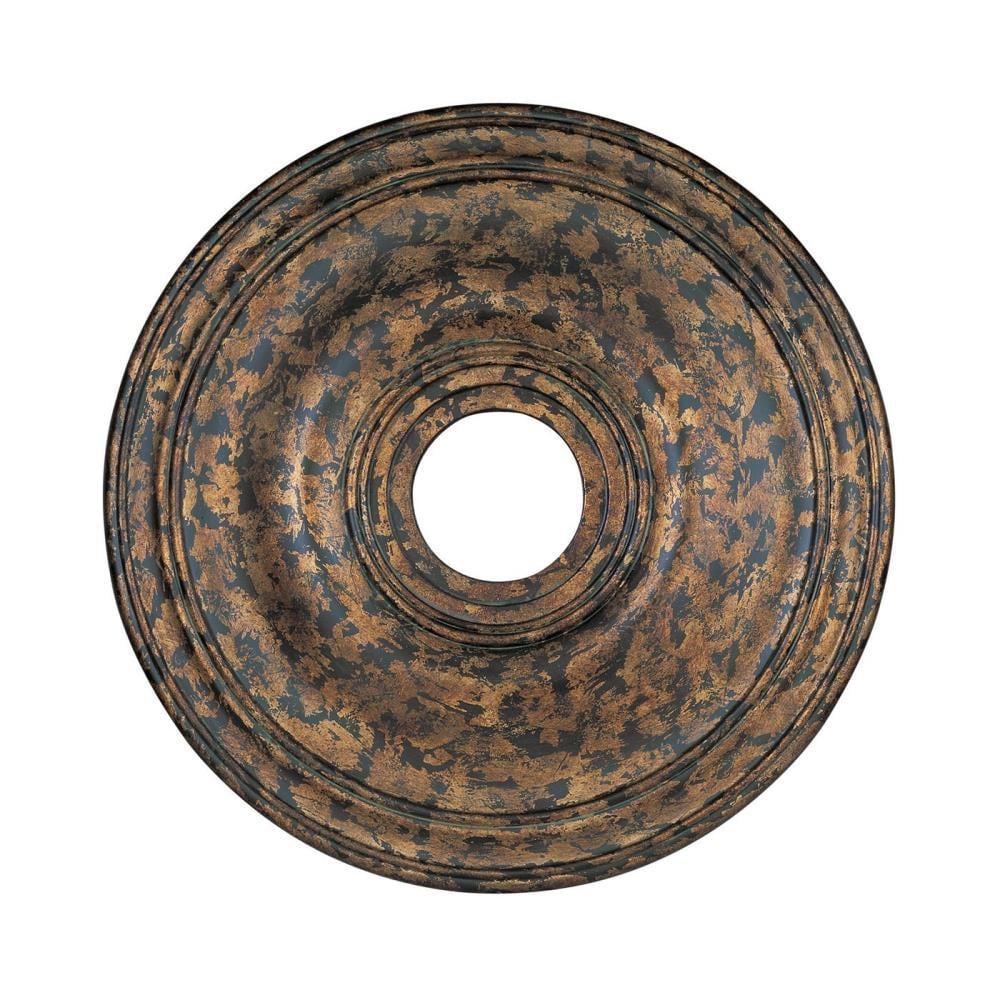Livex Lighting 8219-71 20-in W x 20-in L Traditional Venetian Golden Bronze Polyurethane Ceiling Medallion