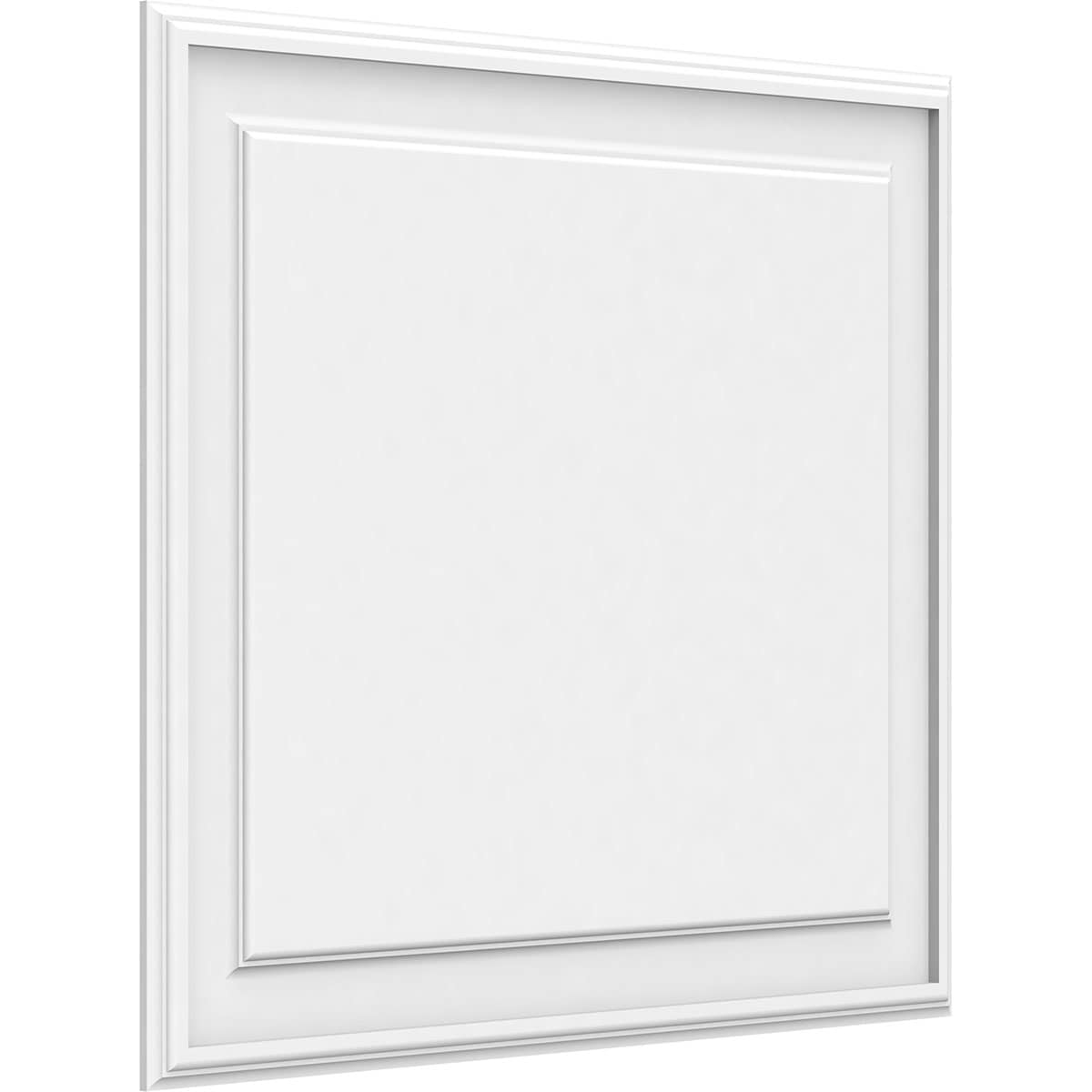 Ekena Millwork WALP30X26X062LEG 30-in x 26-in Smooth Paintable/Stainable White PVC Fretwork Wall Panel (
