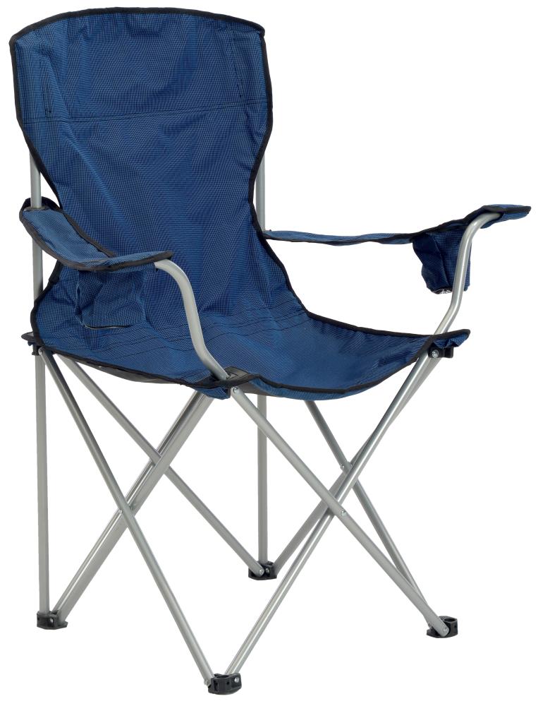 Quik Shade Polyester Navy Folding Camping Chair (Carrying Strap