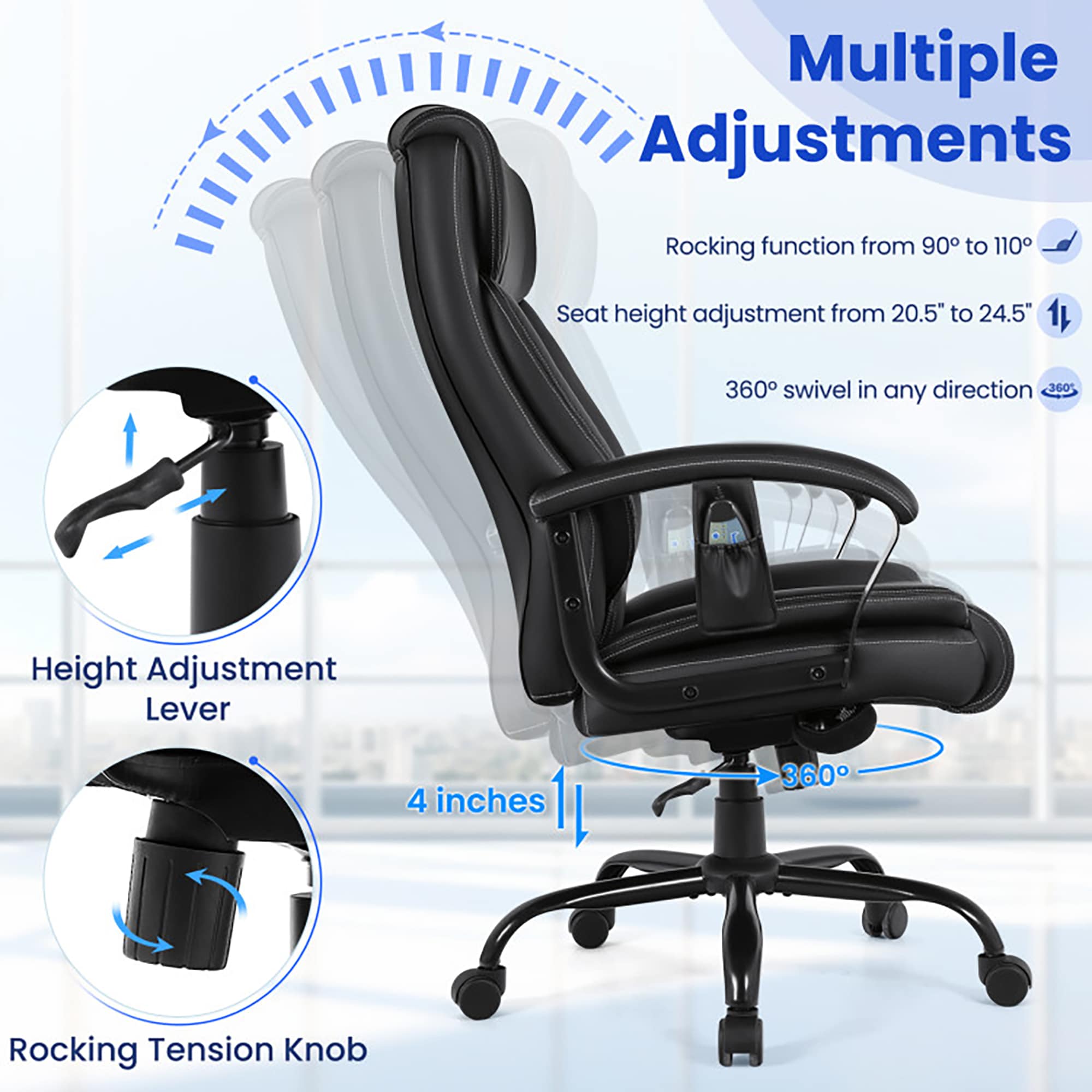 Sumyeg WF-HW62042PI-LA Office-Chairs - View #5