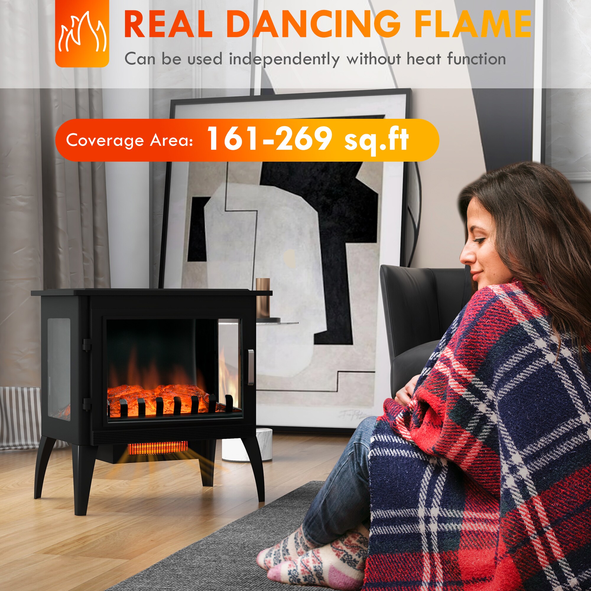 Mondawe MO-AB25580 Electric-Fireplaces - View #6