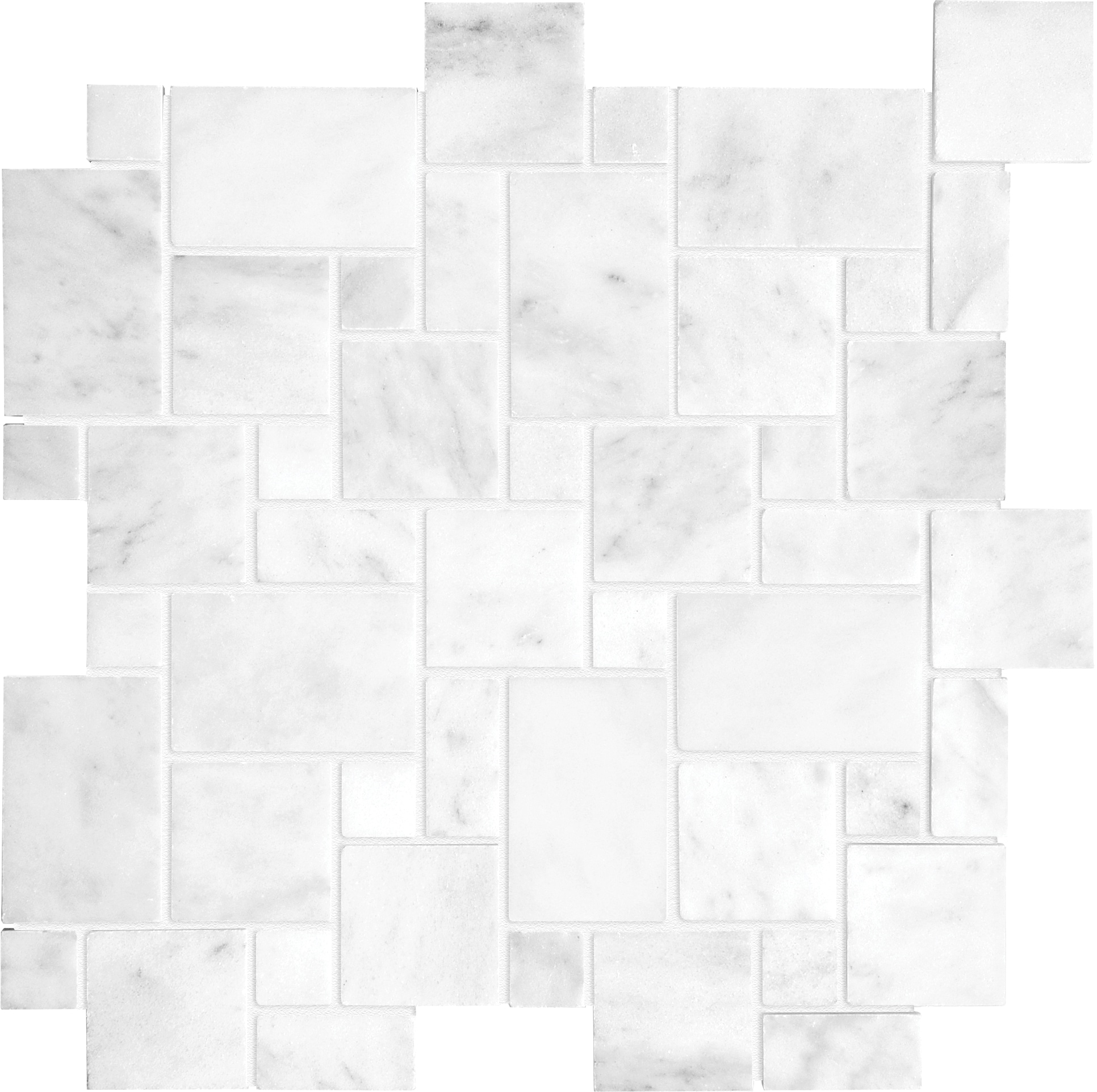 Anatolia 5001-0026-0 Bianco Venatino 12-in x 12-in Honed Natural Stone Marble Look Mosaic Floor and Wall Tile (10-sq. ft/ Carton)