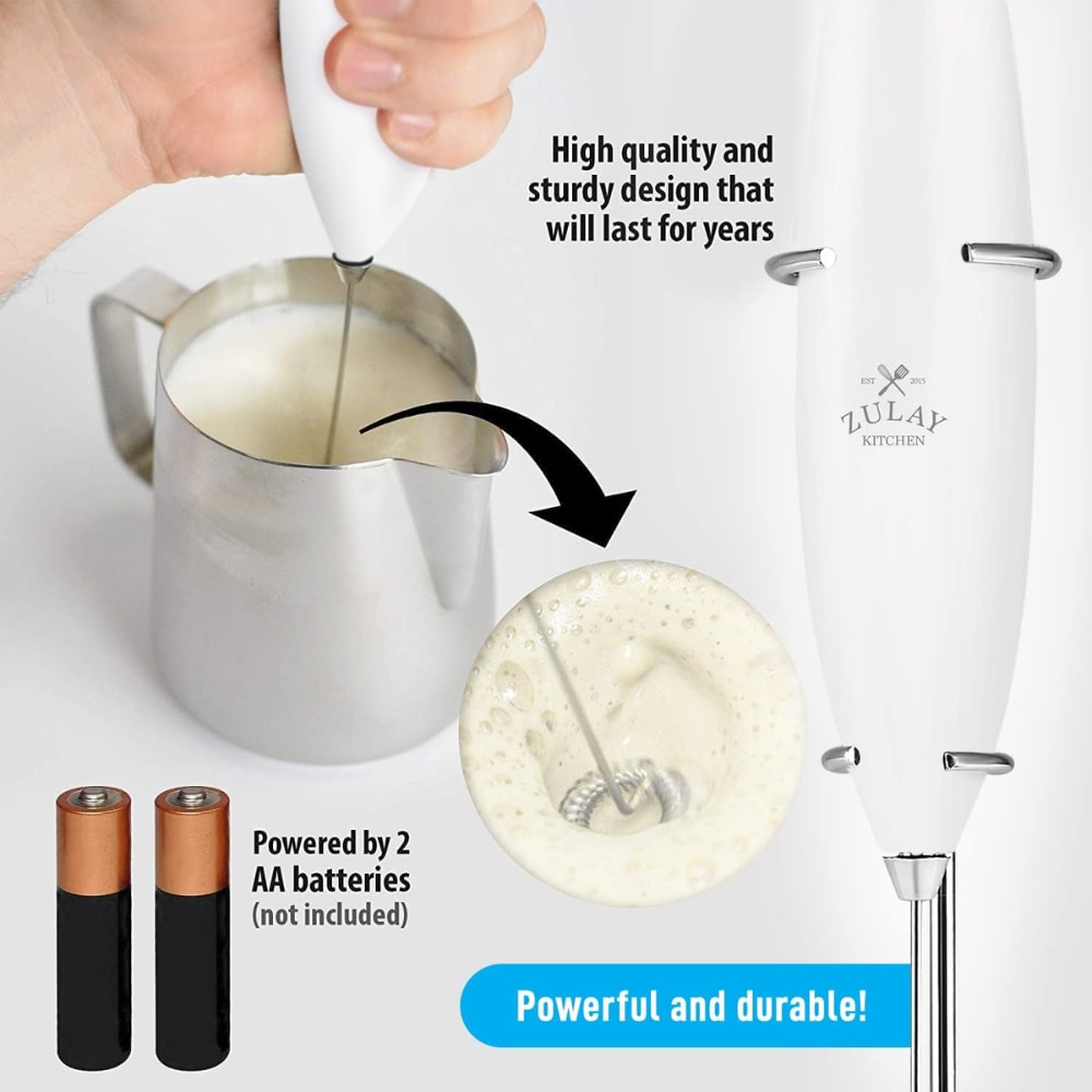 1pc Battery Operated 2aa Electric Milk Frother Handheld Electric Milk & Egg  Beater, Coffee Stirrer (battery Not Included), Suitable For Home Kitchen  Use