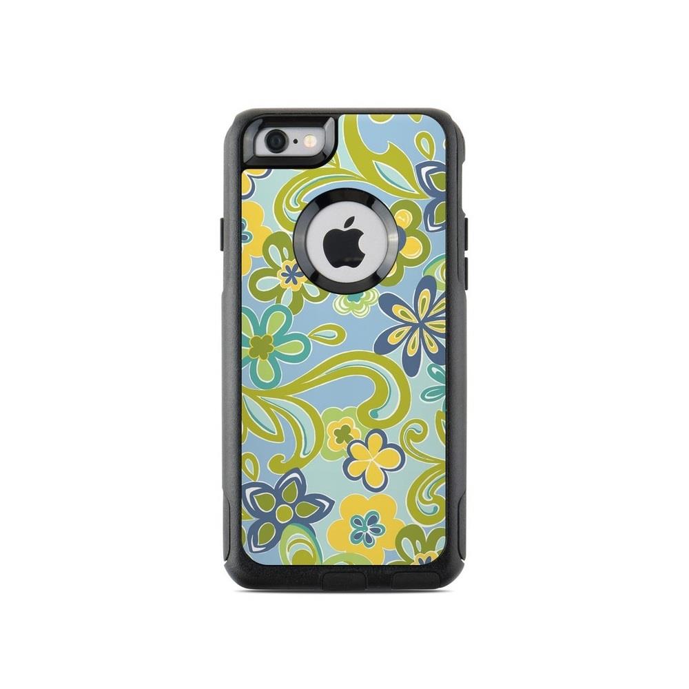 DecalGirl DCGRL398637  OIP6-HFBLUE OtterBox Commuter iPhone 6 Case Skin- Hippie Flowers Blue