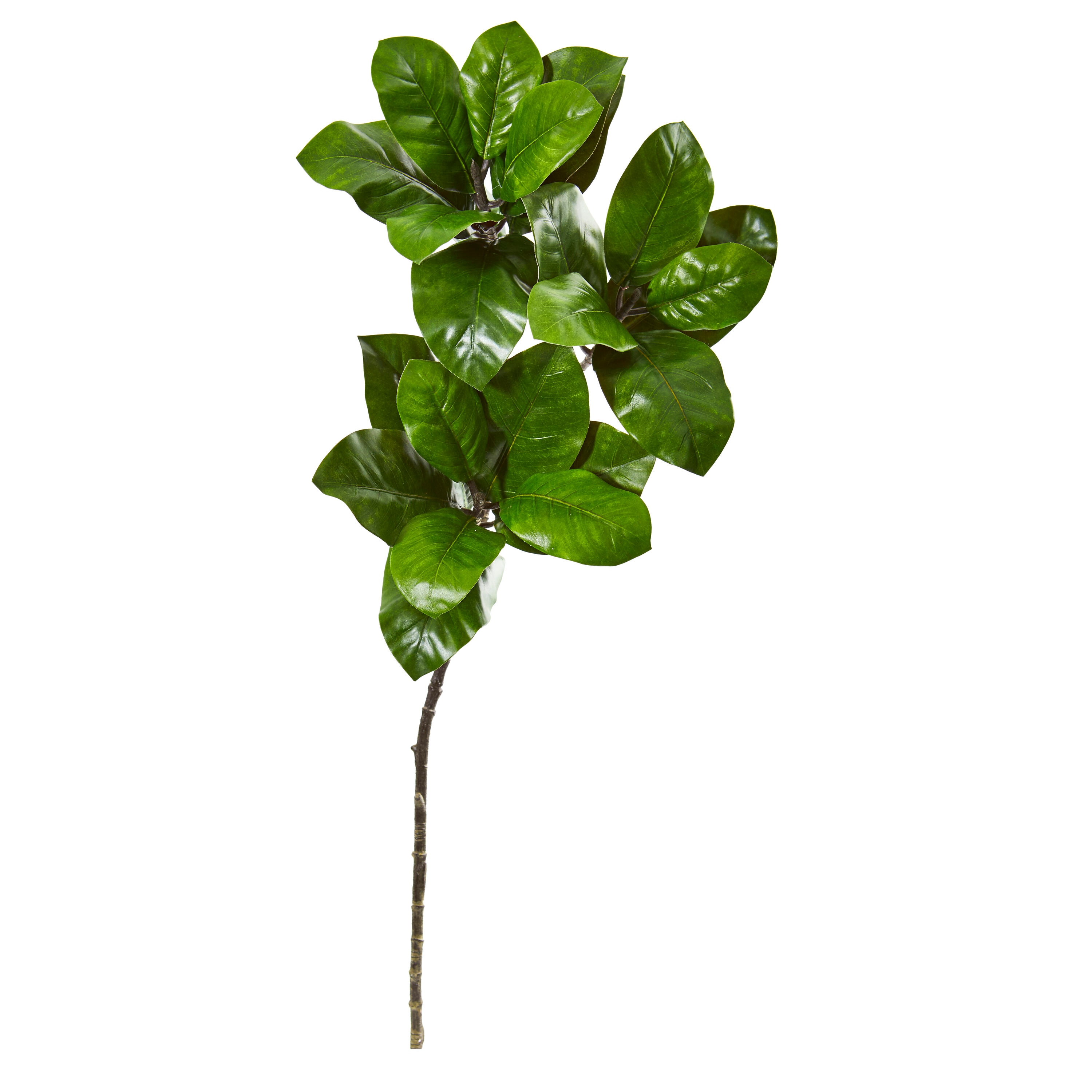 Nearly Natural 35-in Magnolia Leaf Artificial Spray Plant (Set of 3) in ...