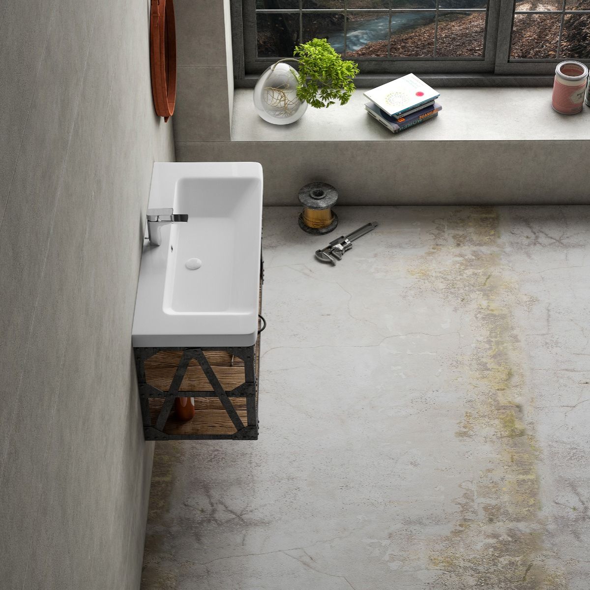 WS Bath Collections LUXURY 105.03 WG Bath-Sink - View #7
