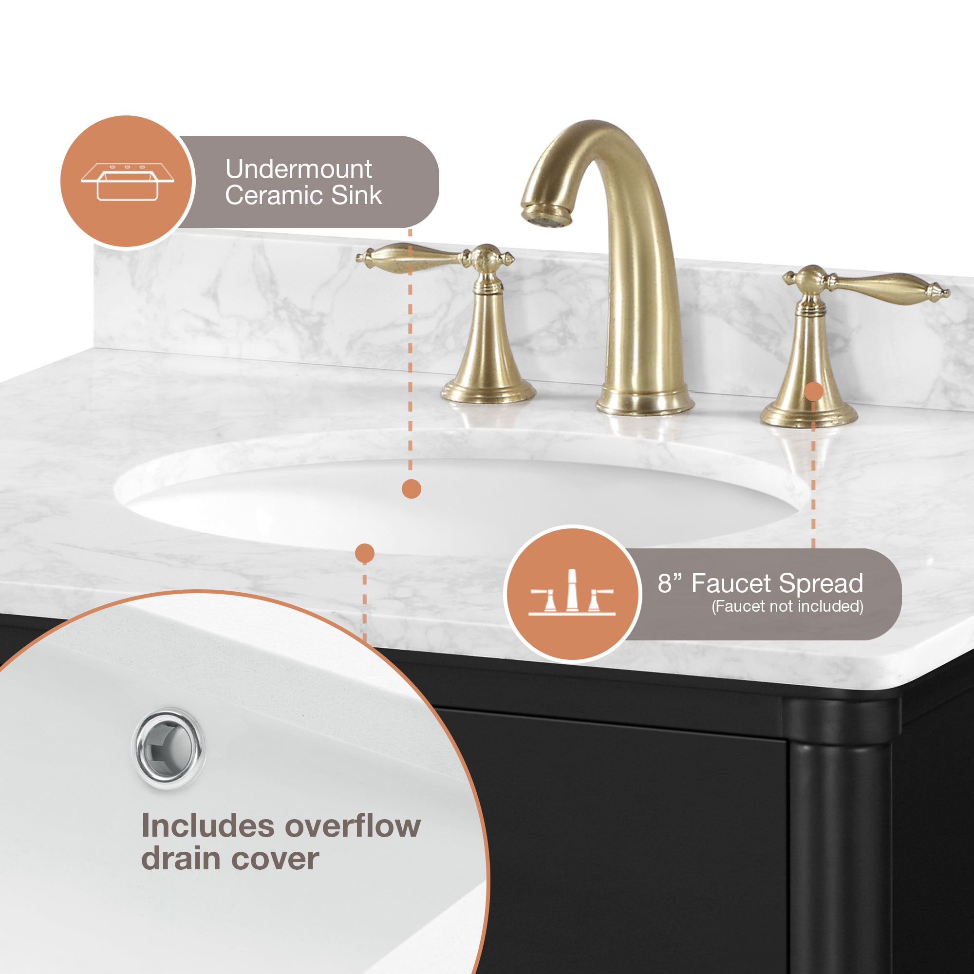 allen + roth RIAN 30B Bath-Vanity-Combo - View #5