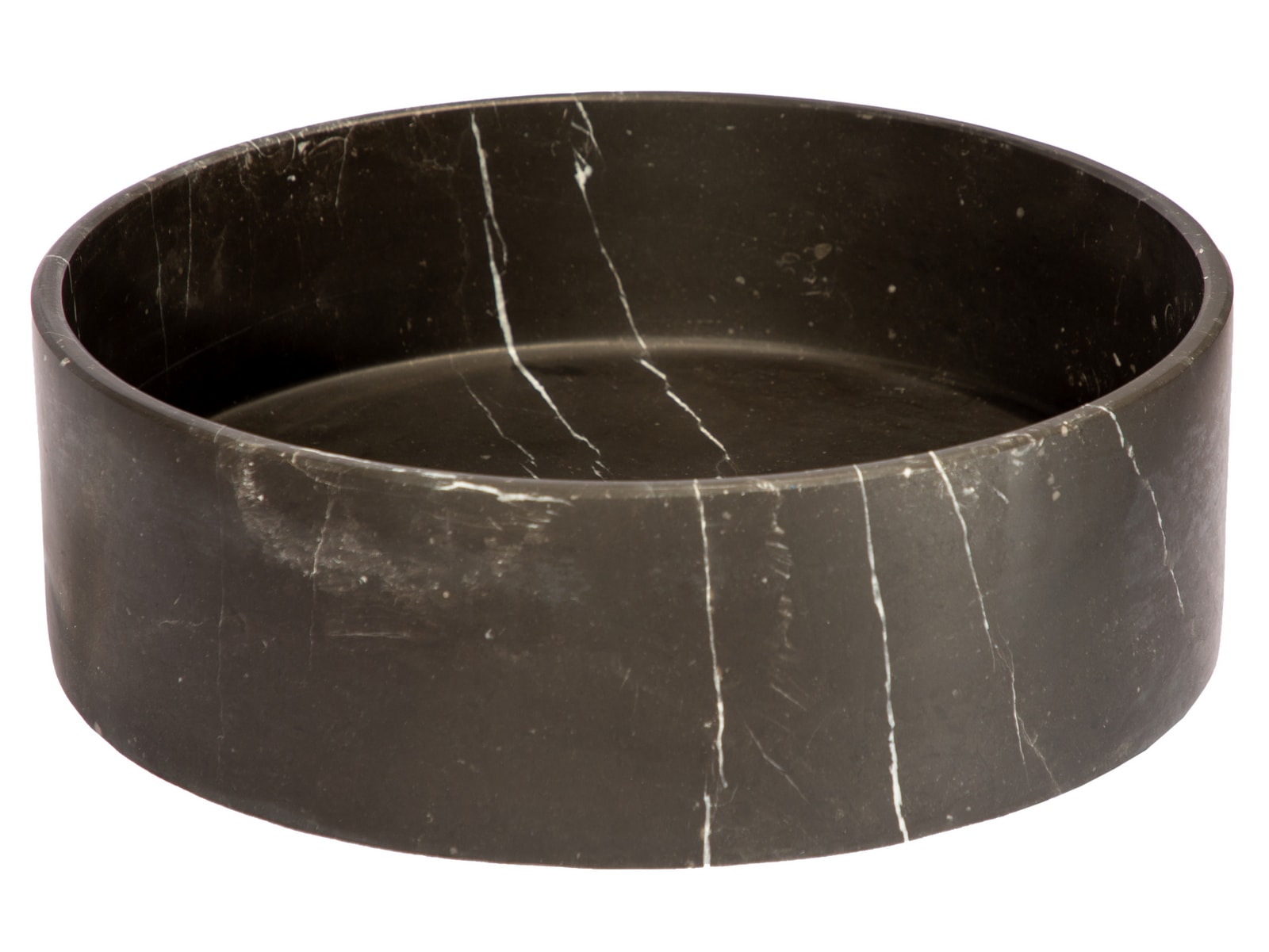 Eden Bath EBS053NM-H Marble Vessel Round Modern Nero Marquino Marble Bathroom Sink ( 16.0-Inches x 16.0-Inches )