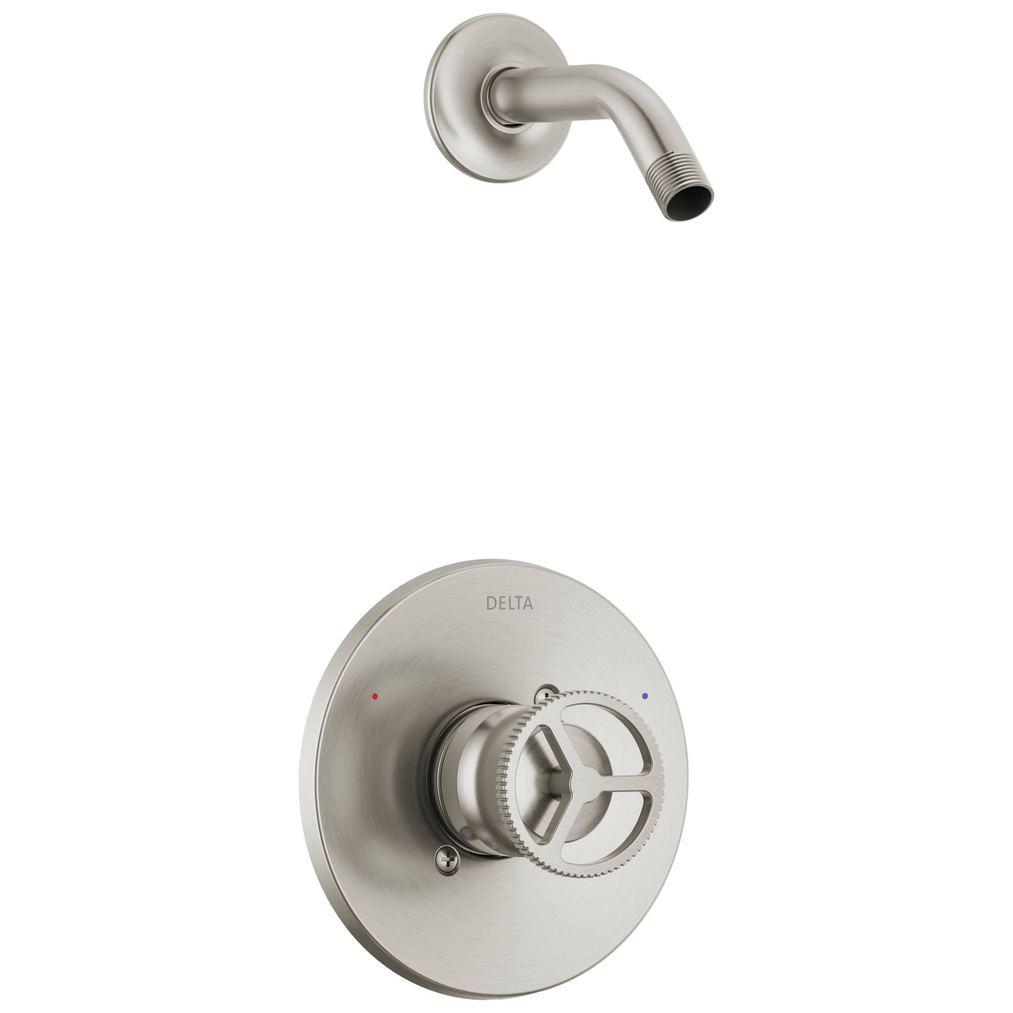 Delta T14258-SSLHD Trinsic Stainless 1-handle Sold separately Round Shower Faucet
