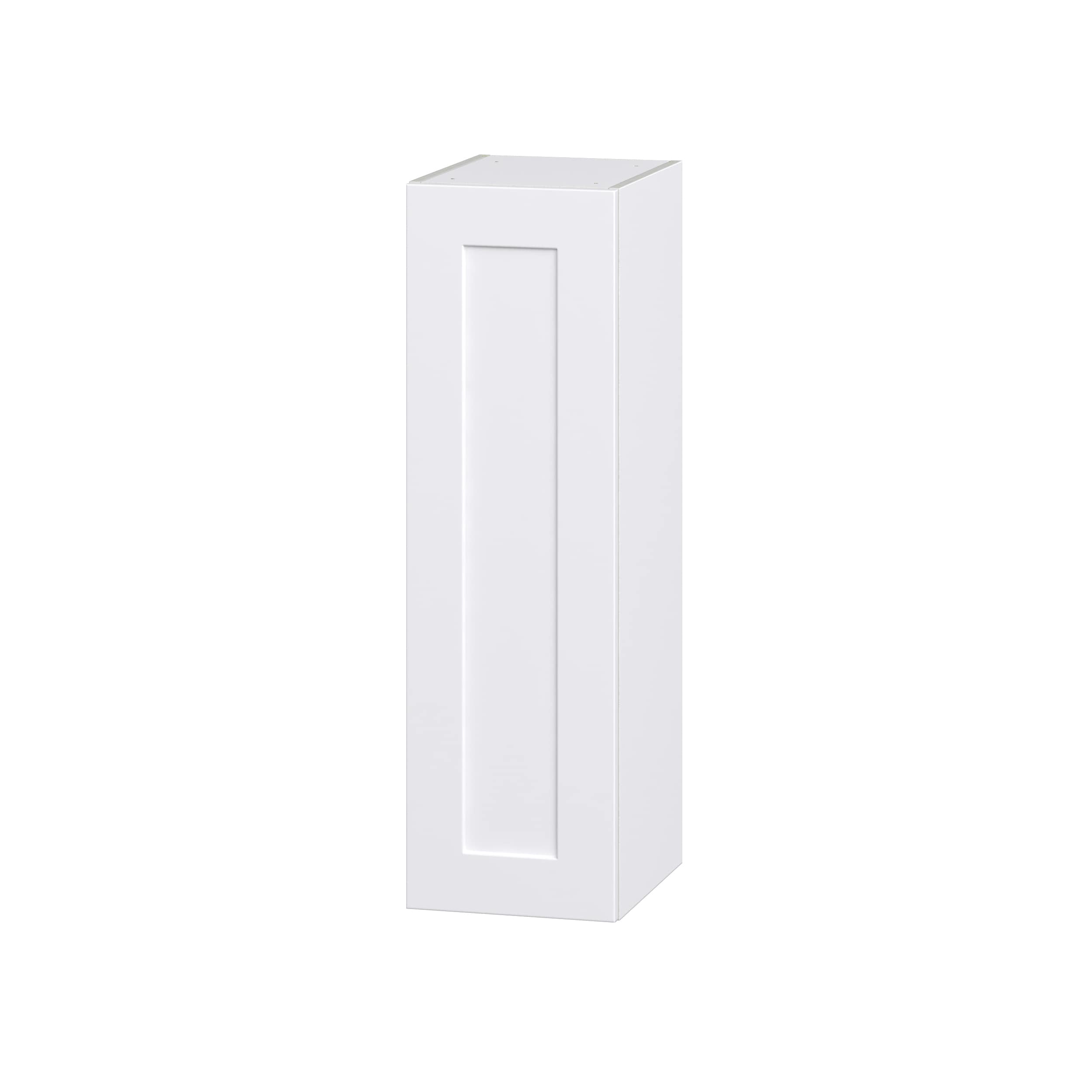 Hugo&Borg Jolie 12-in W x 40-in H x 14-in D Warm White Wall Fully Assembled Cabinet (Recessed Panel Shaker Door Style)