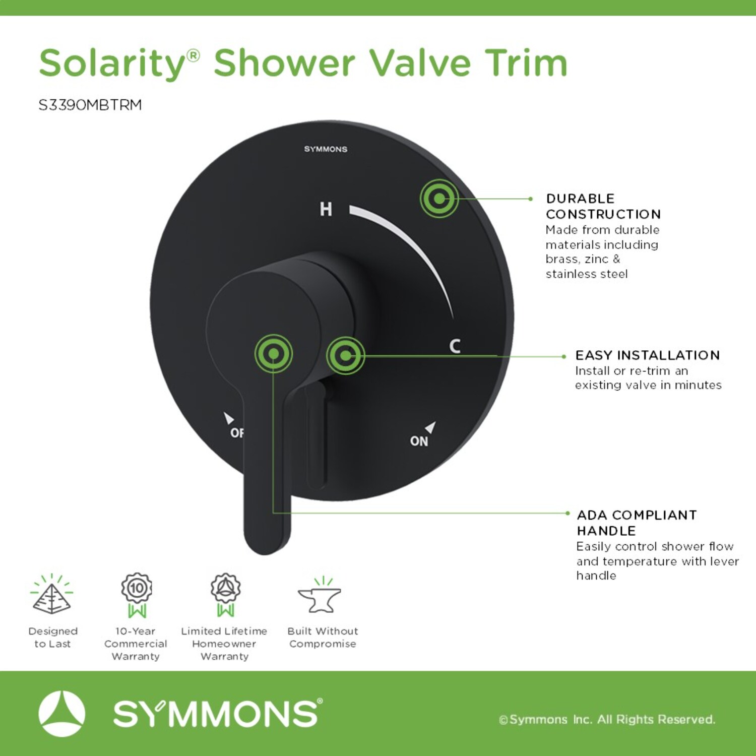 Symmons S3390MBTRM Shower-Handles - View #3