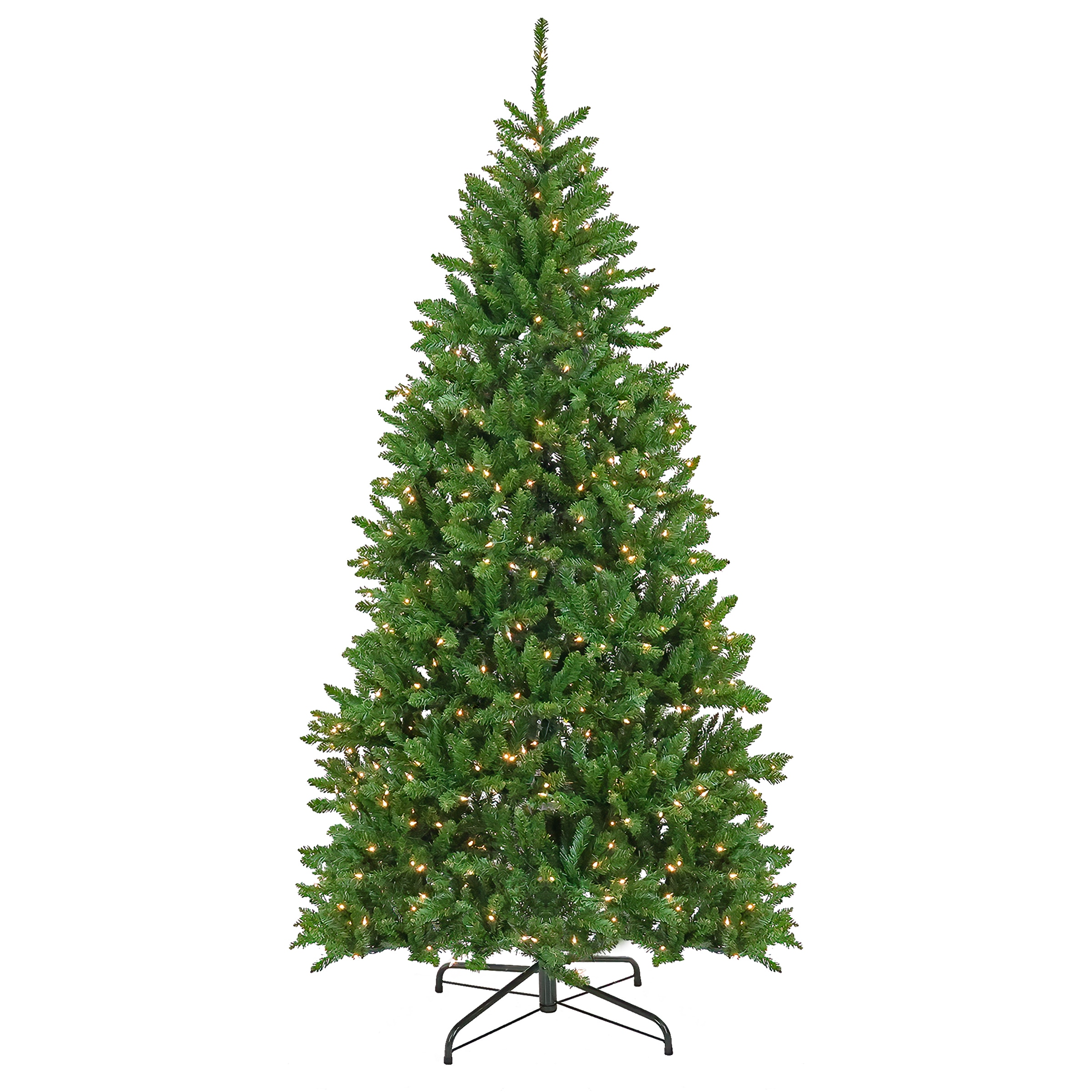 National Tree Company CH55-307-75 7.5-ft Spruce Pre-lit Artificial Christmas Tree with Incandescent Lights