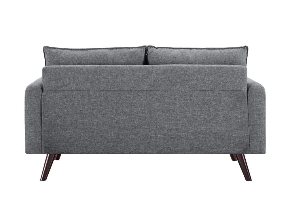 Lifestyle Solutions 58.7-in Casual Grey Polyester/Blend 2-seater ...