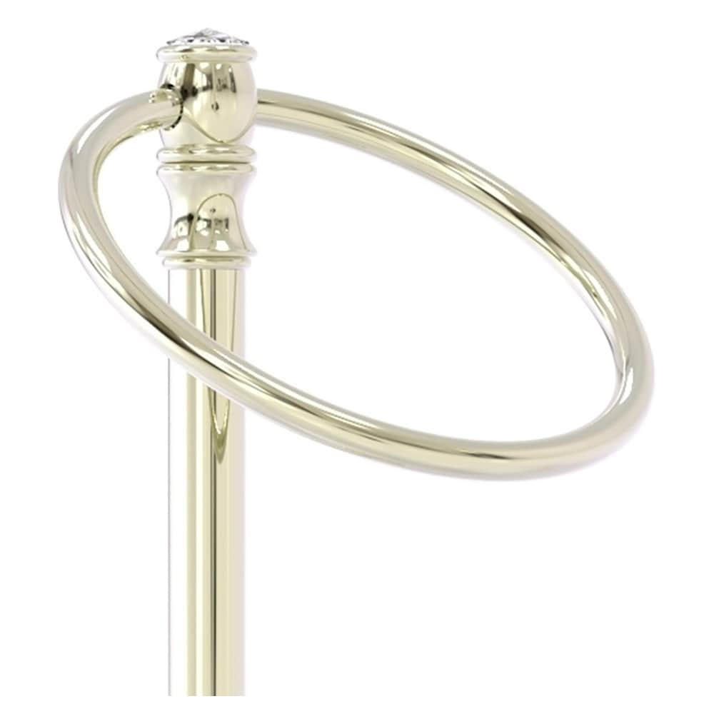 Carolina Crystal Towel Ring - Polished Brass 