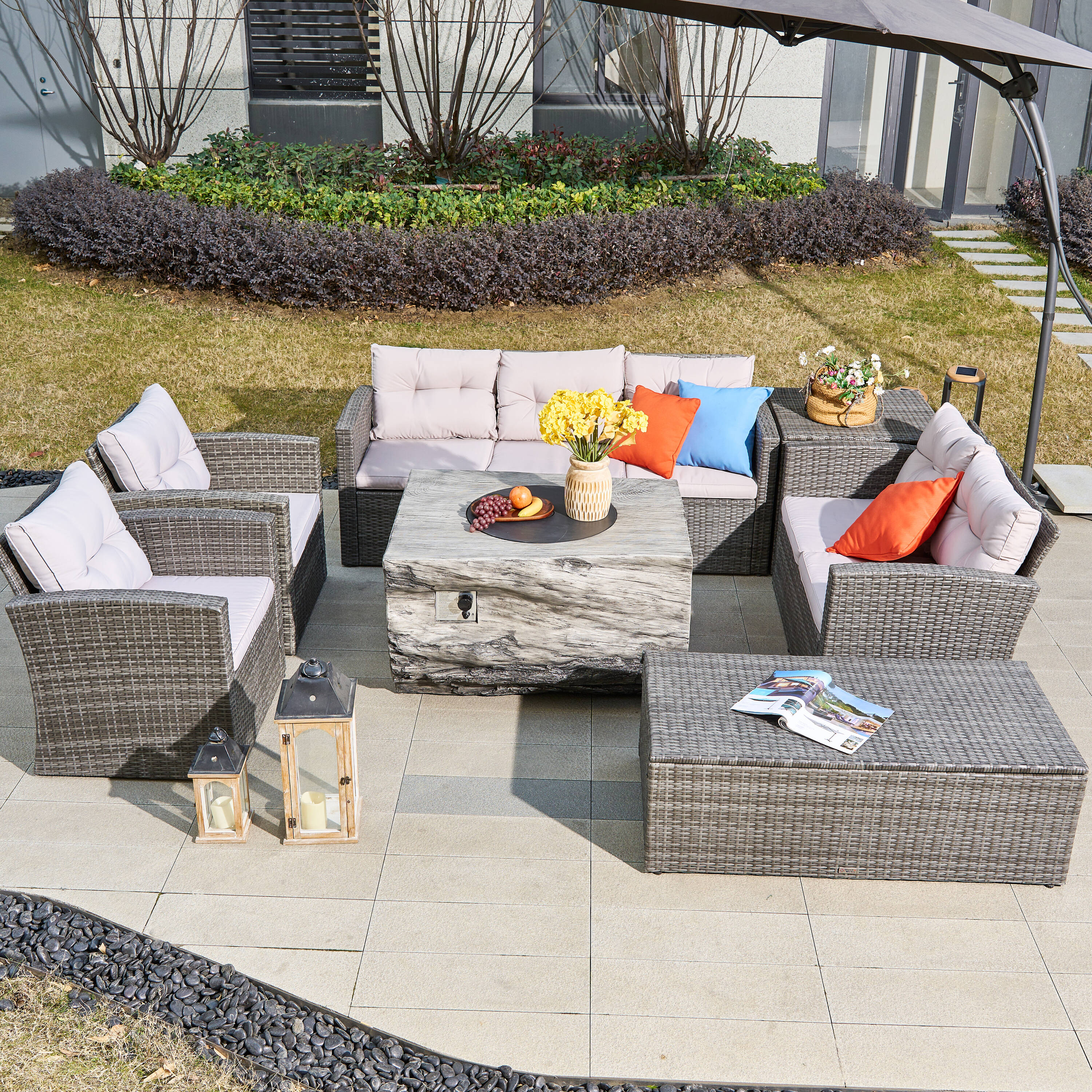 Direct Wicker DWG-N15032170-GR Patio-Conversation-Sets - View #5