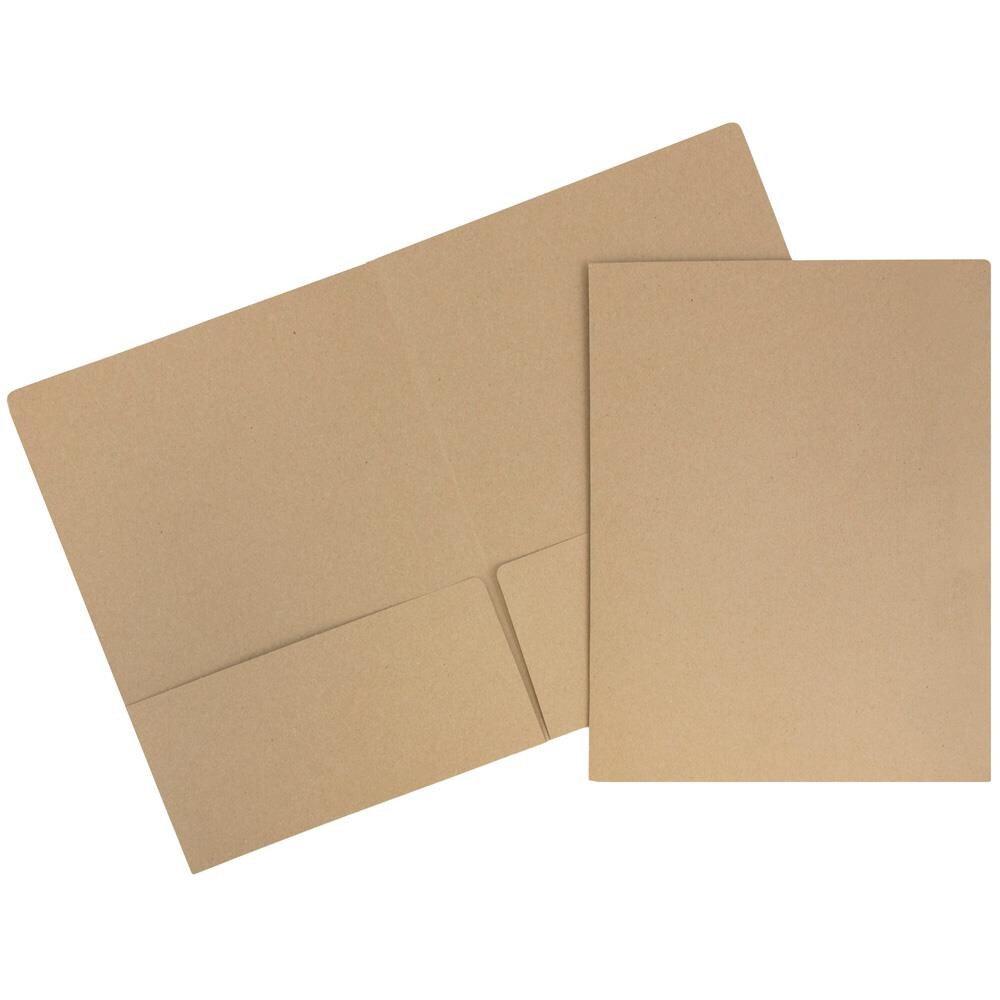 JAM Paper 6-Pack Brown-Card tock 9-in x 12-in Pocket Folder at Lowes.com