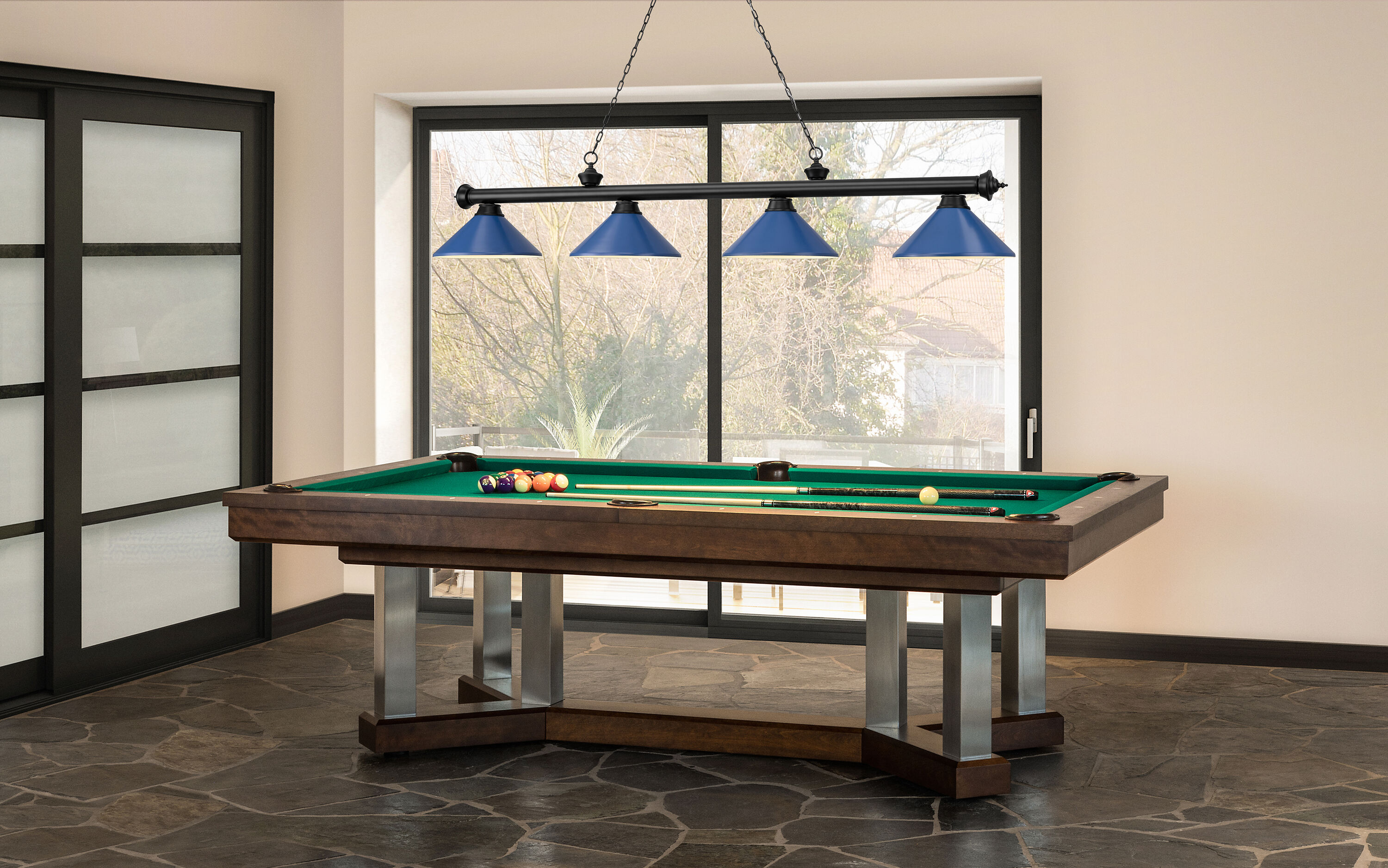 Z-Lite 2306-4MB-MNB Pool-Table-Lighting - View #6