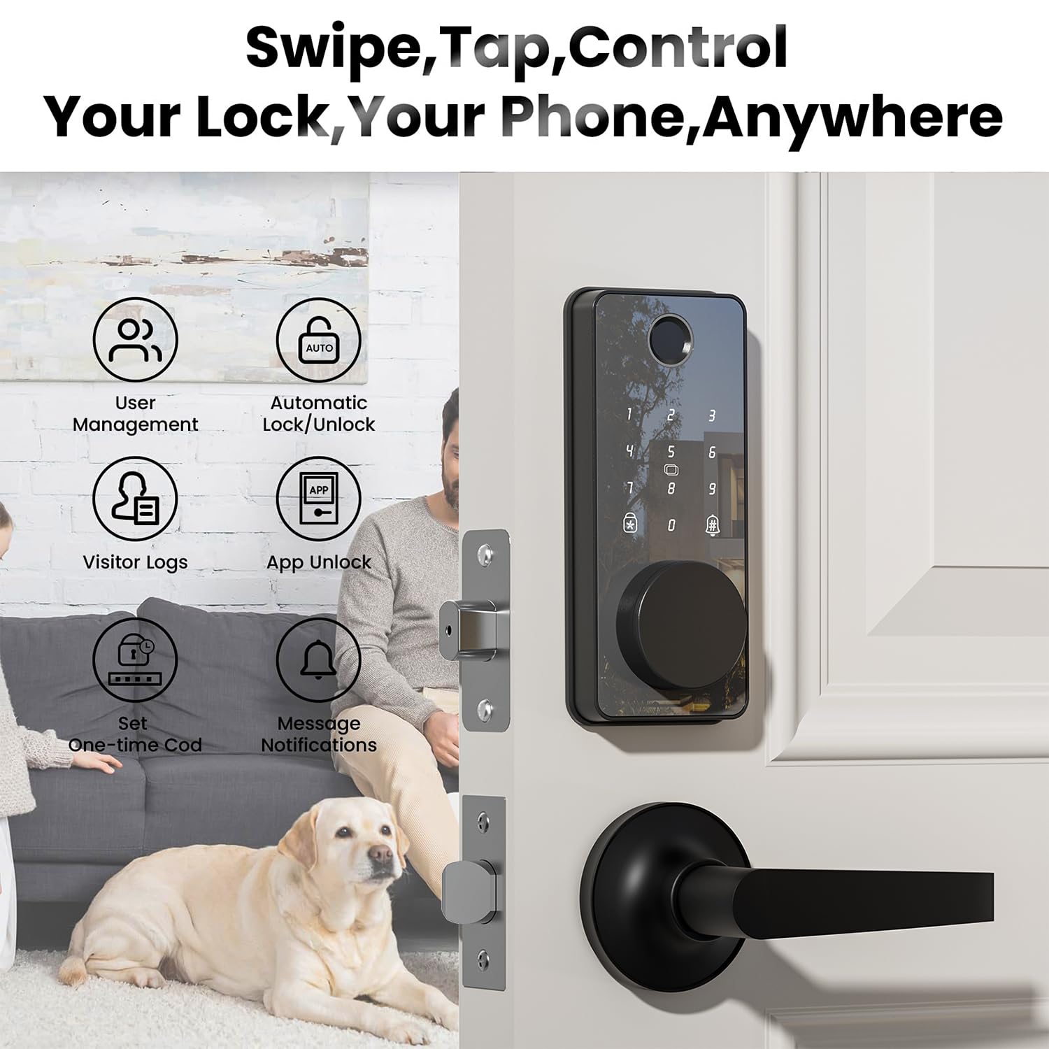 LAIFUCAM LLA0803A219 Electronic-Door-Locks - View #3