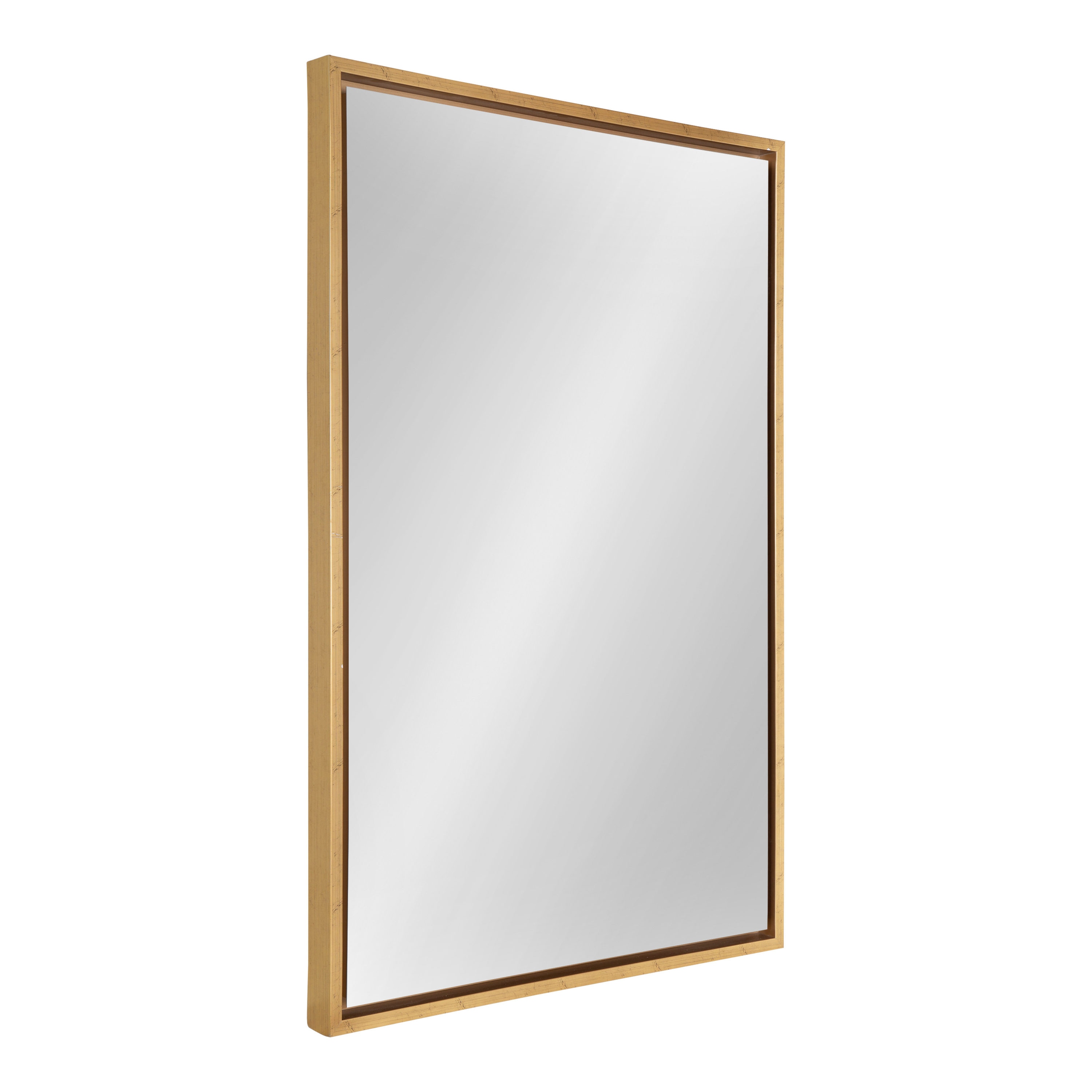 Kate and Laurel 217797 Evans 24-Inches W x 36-Inches H Rectangle Gold Framed Wall Mirror