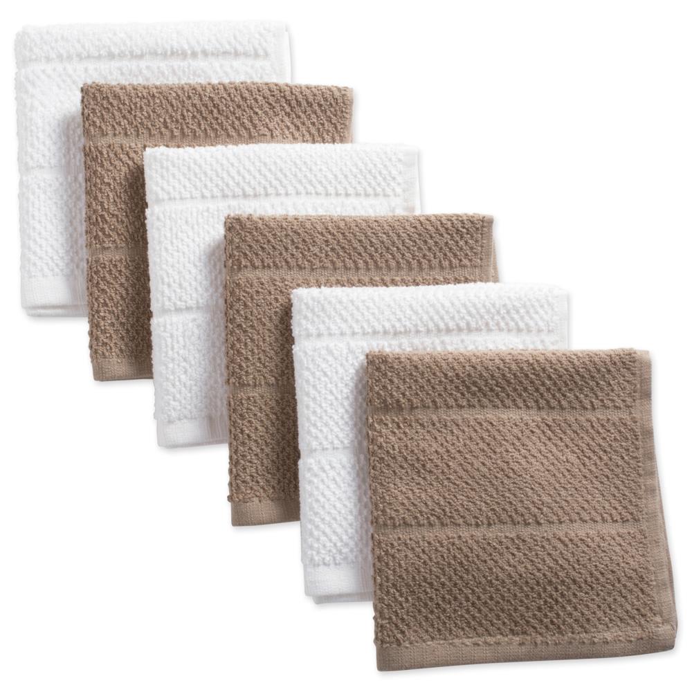 DII CAMZ38318 6 -Pack Cotton Solid Dish towel