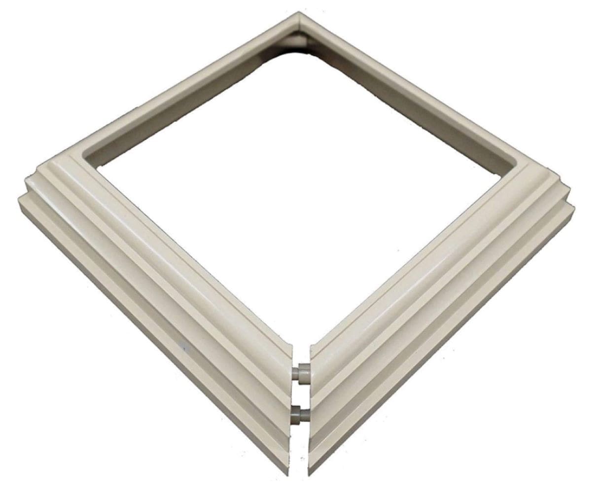 Capital Railing VA42BASET 4-in Tan Vinyl Flange For Multiple Fence Types