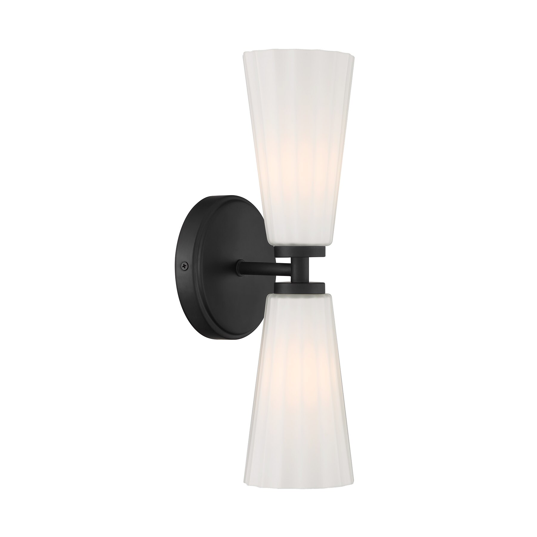 Meridian Lite Trends M90109MBK Meridian 5.13-in W 2 -Light Matte Black Bohemian/global Wall Sconce