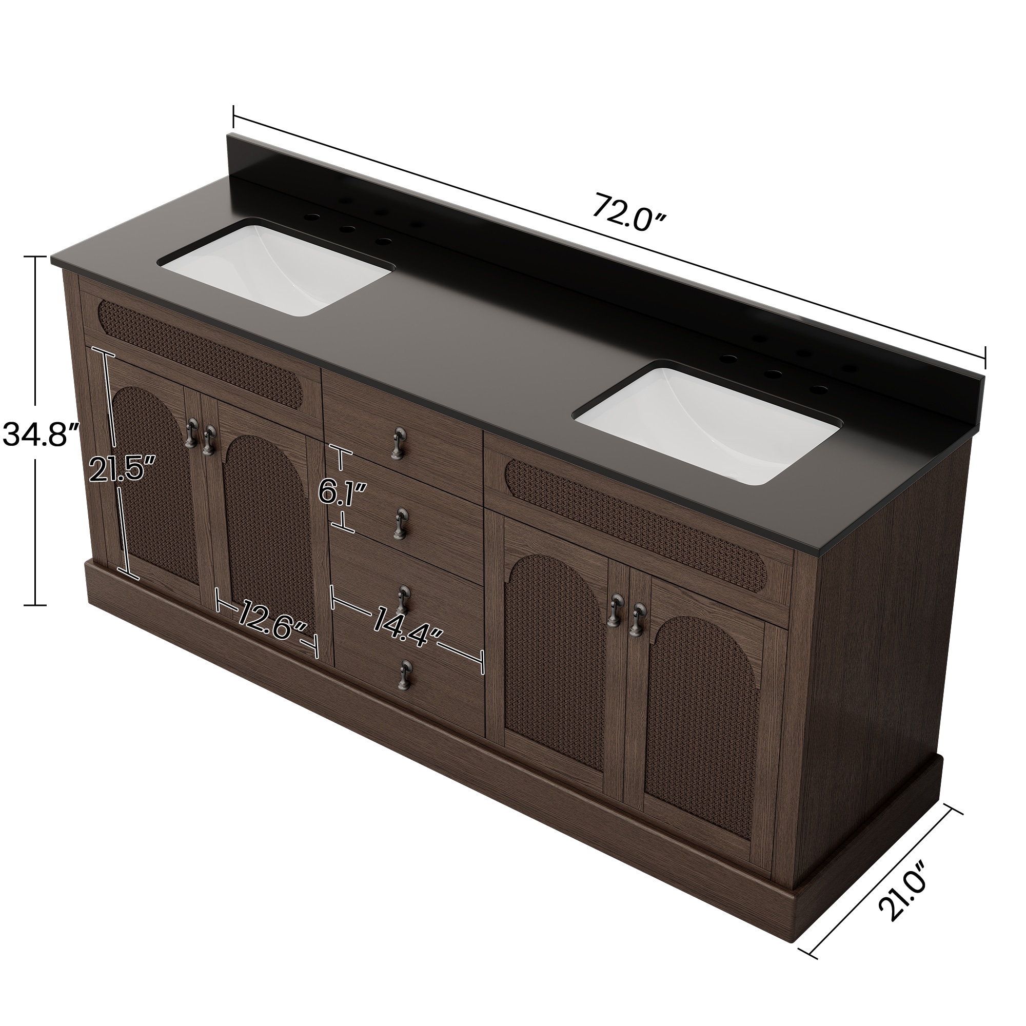 VOUA SAF-DXDRZJ7-GY Bath-Vanity-Combo - View #13
