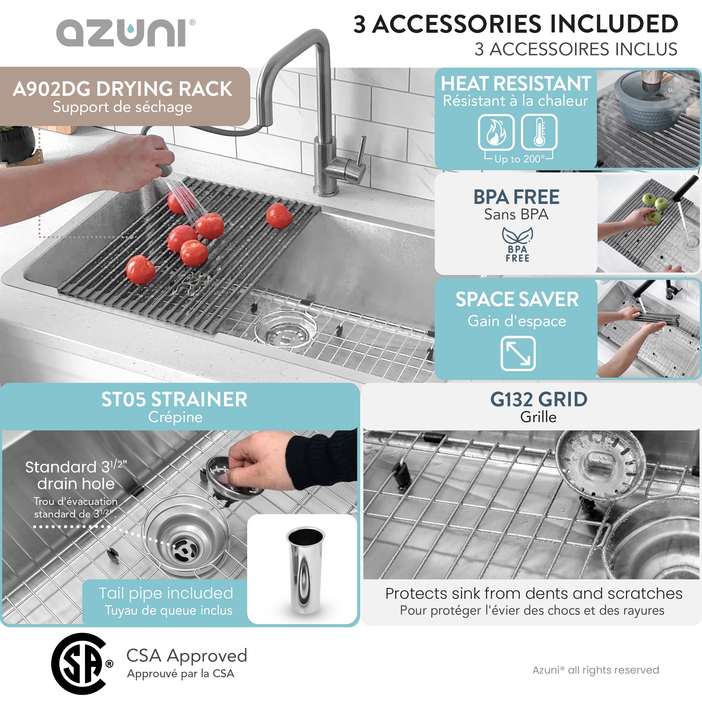 Azuni C132 Kitchen-Sinks - View #6