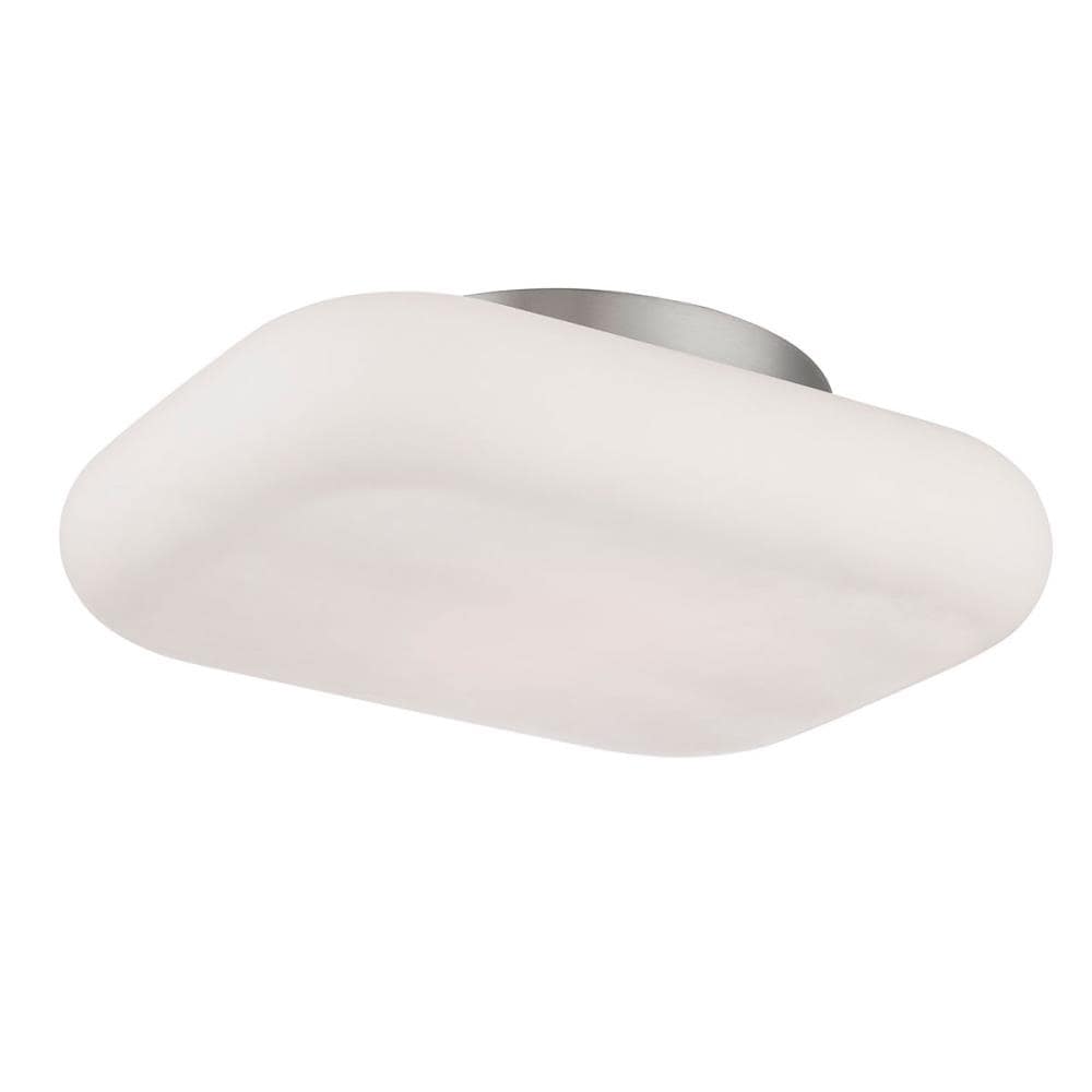 Eurofase 26631-028 Alma 2 -Light 10.5-in Brushed Nickel Integrated LED Flush Mount Light
