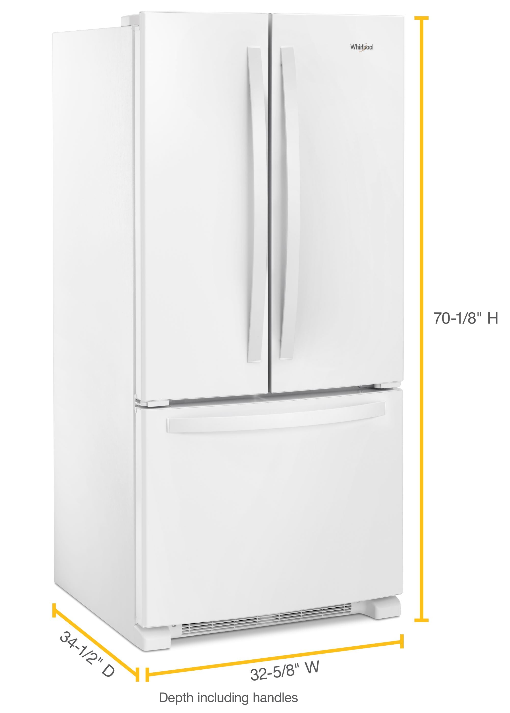 Whirlpool WRFF5333PW French-Door-Refrigerators - View #4