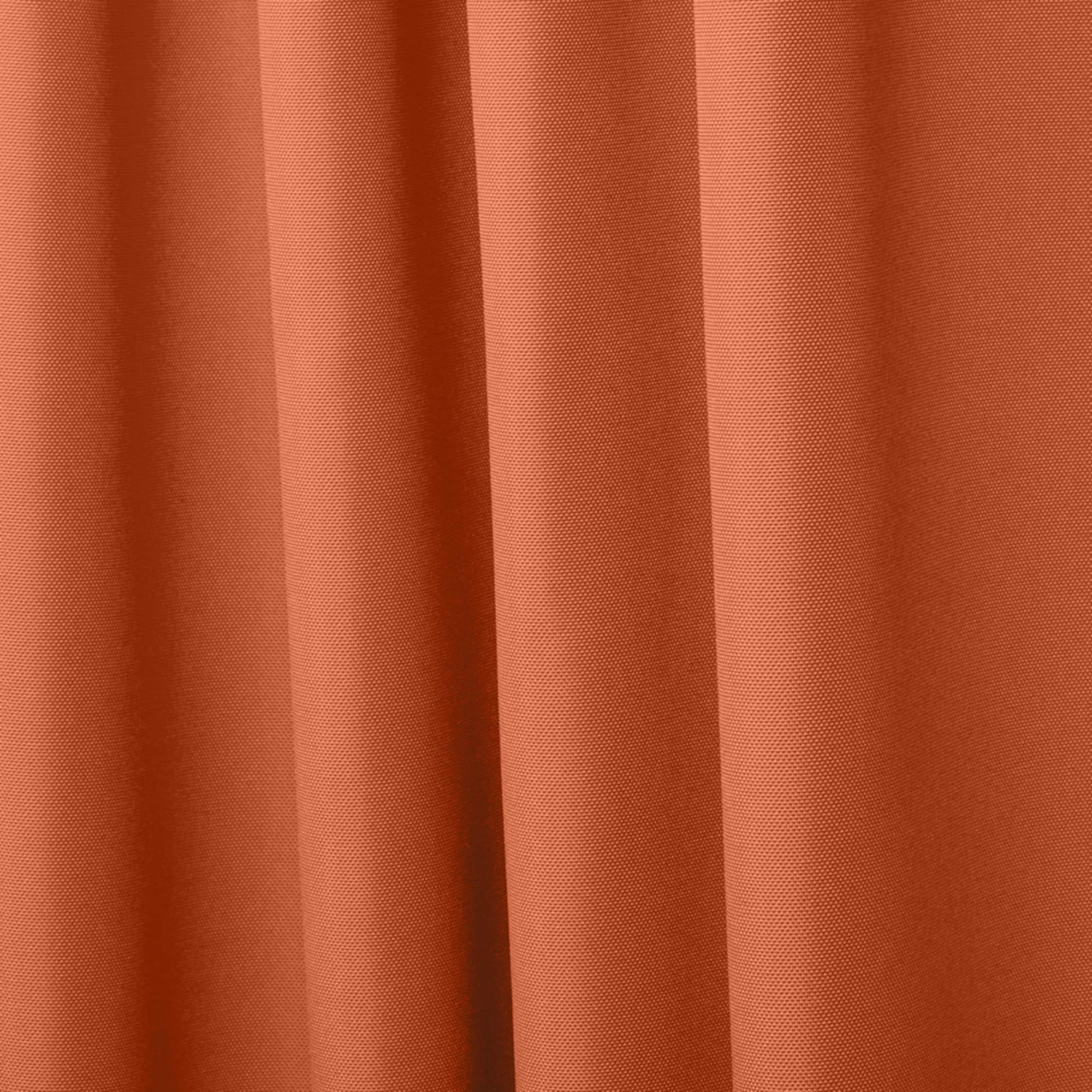 Mecca Orange Light-Filtering Polyester Tab Top Curtain Panels, 54x120