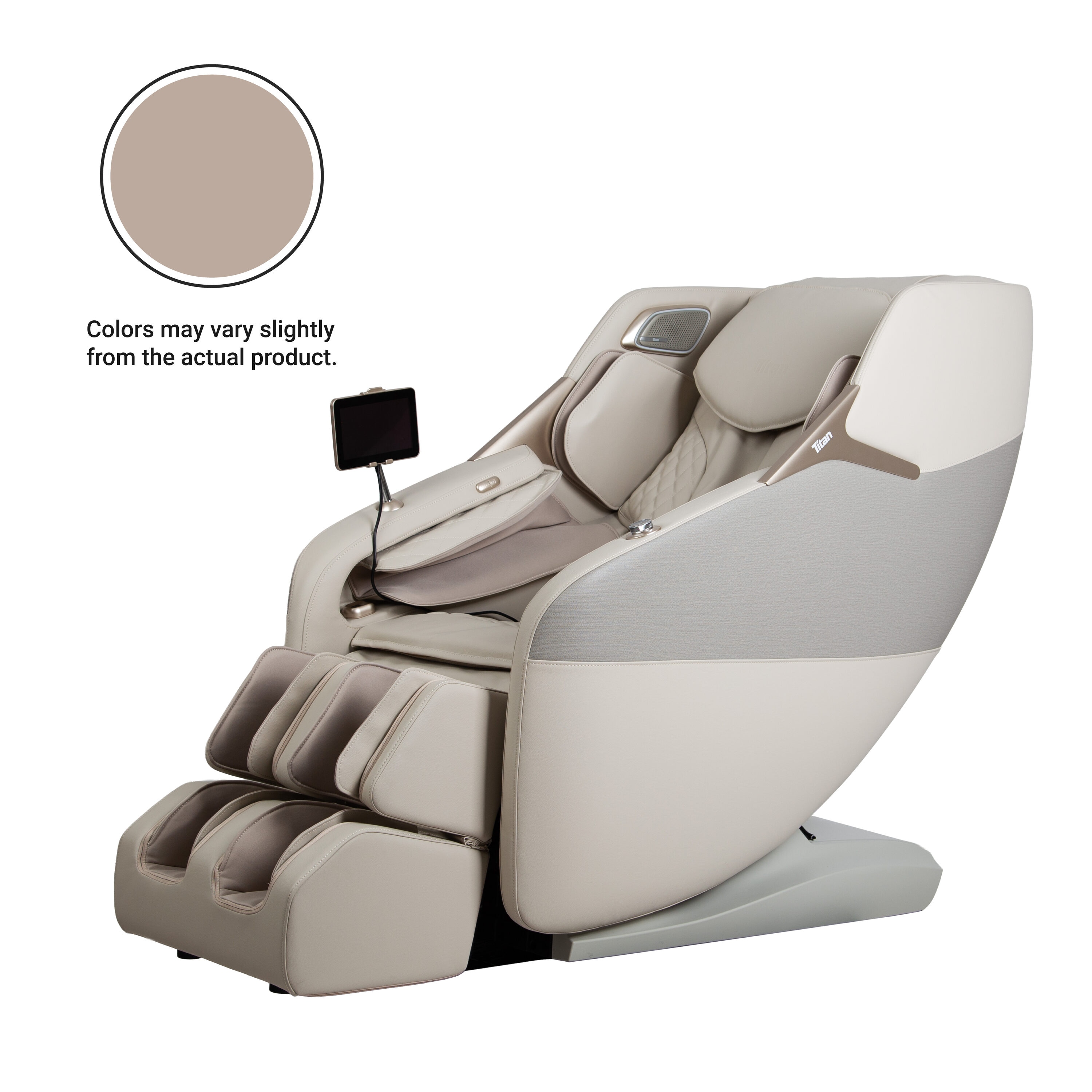 Osaki Pro 4D Astro Taupe Faux leather Powered Reclining Massage
