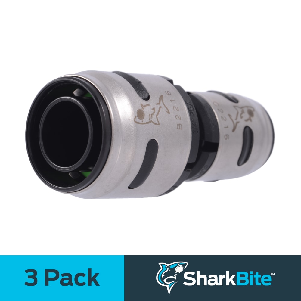SharkBite K058Z3 EvoPEX 3/4-in x 1/2-in Push-to-Connect Reducing Coupling (3-Pack)