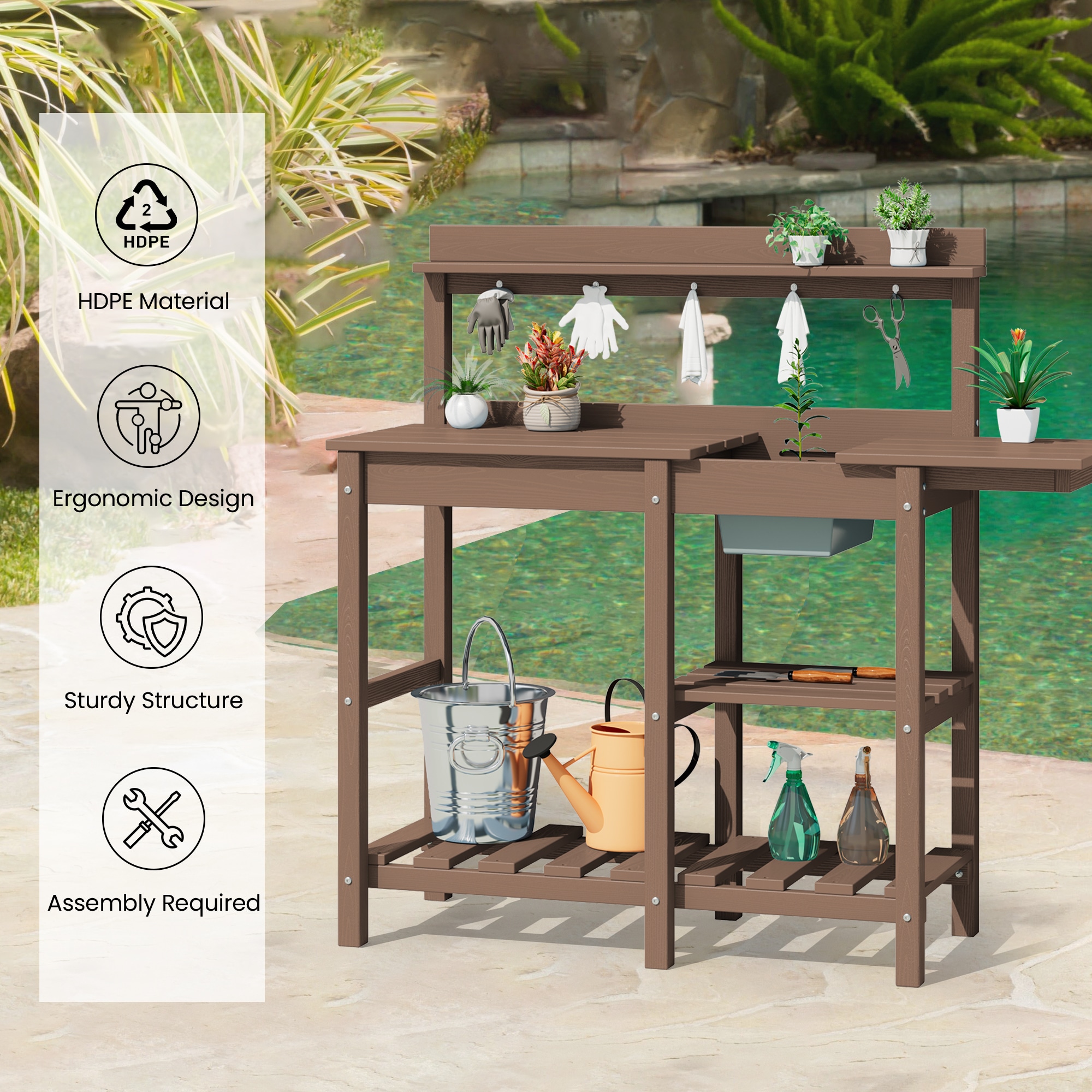 JEAREY PEYYGZT-BN Potting-Benches - View #4