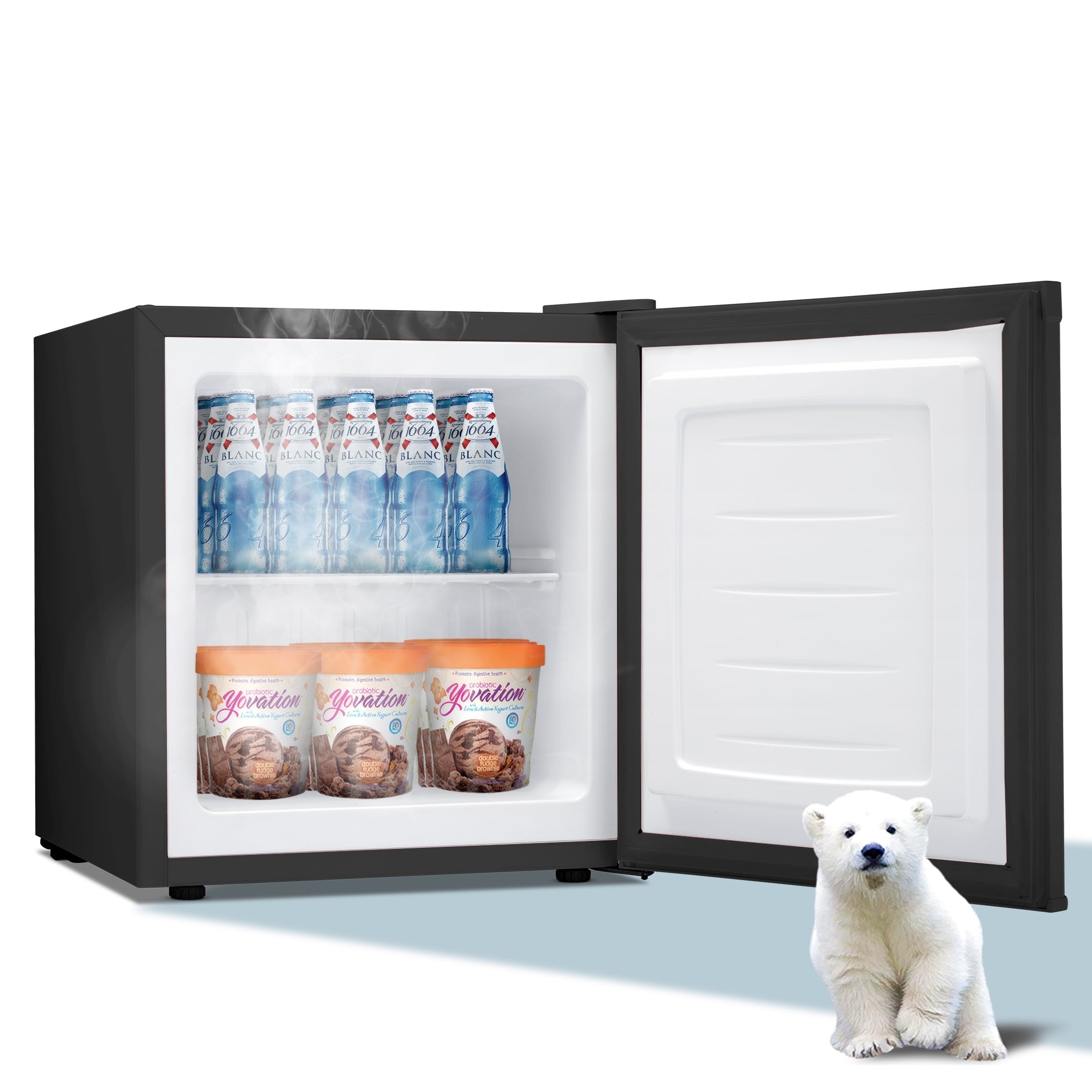 COWSAR D5840C-BLACK 1.1-cu ft Upright Freezer ( Black )