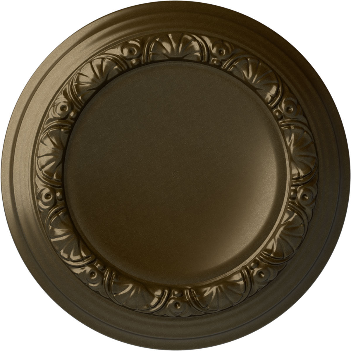 Ekena Millwork CM12CABRS Carlsbad 12.5-in W x 12.5-in L Painted Brass Polyurethane Whole Ceiling Medallion