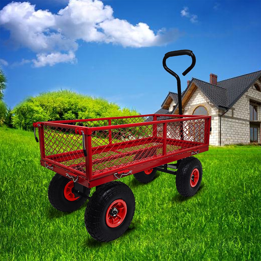 EXTRAUP YHLW1511114976 Yard Cart 3-cu ft Steel Folding Yard Cart