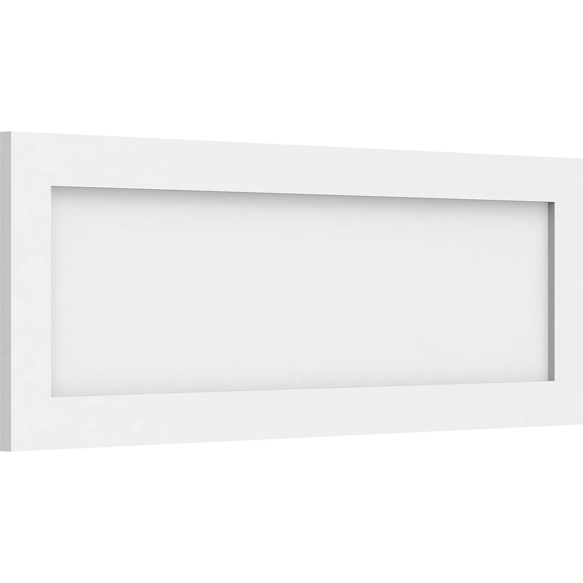 Ekena Millwork WALP34X12X062CNL 34-in x 12-in Smooth Paintable/Stainable White PVC Fretwork Wall Panel (