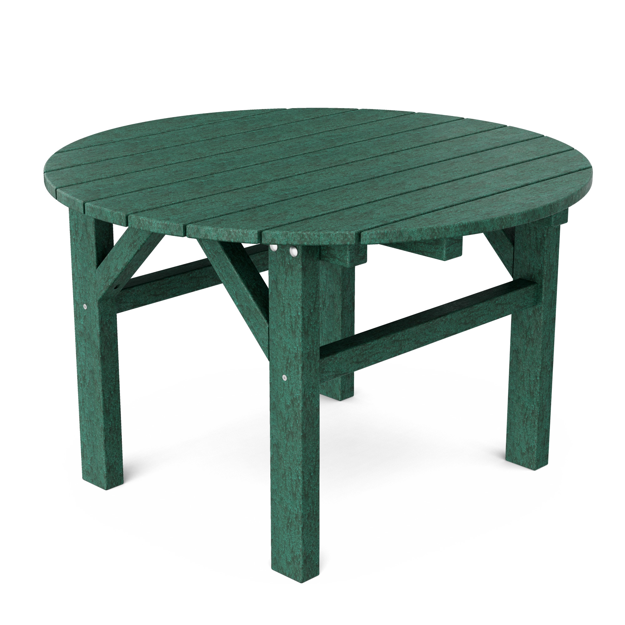 Wildridge LCC-220-TG Classic Round Coffee Table 33-in W x 33-in L